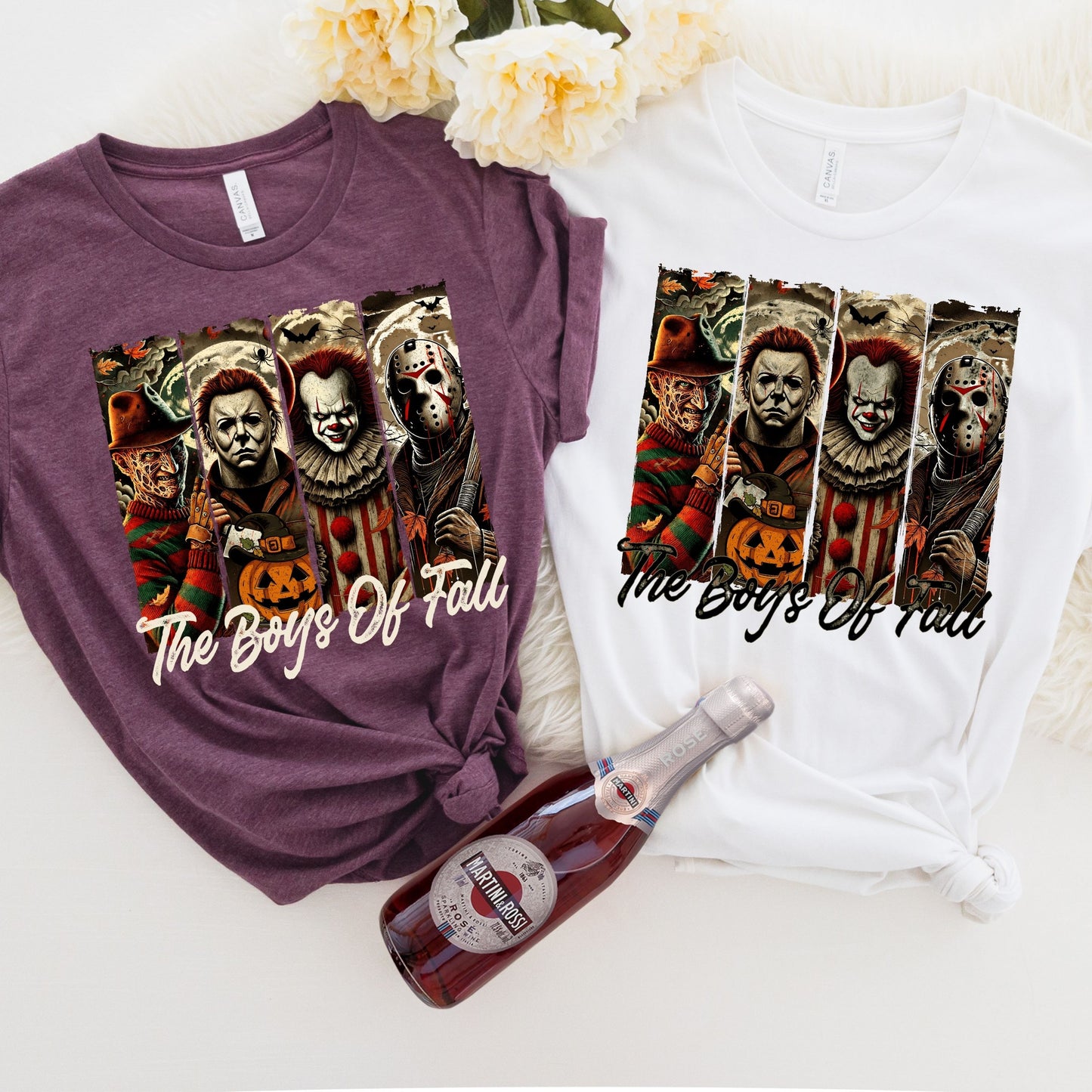 Horror Friends T-Shirt, Retro Halloween Shirt, The Boys Of Fall for gift Shirt, Horror Movie Halloween Shirt