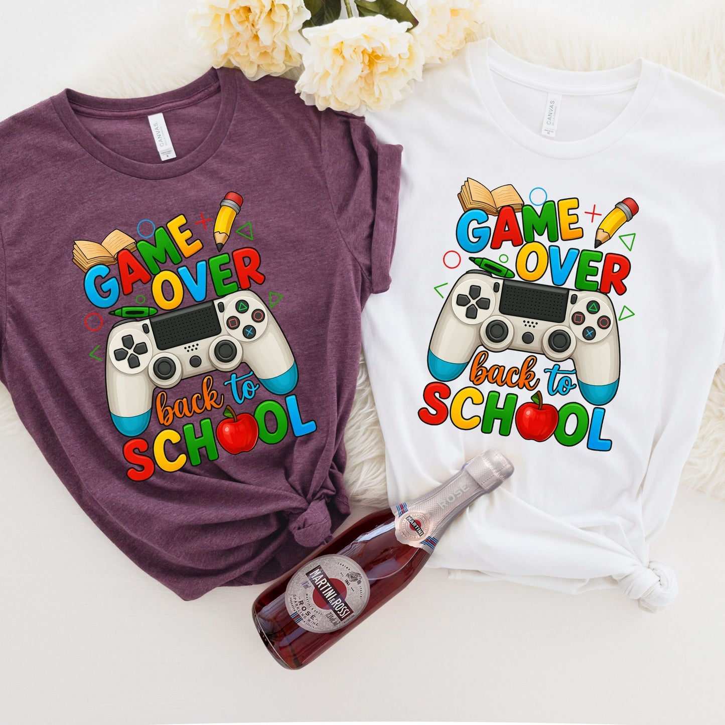 Game Over Back To School T-Shirt, School Life Shirt, Back To School School Love T-Shirt,   Game Over Shirt