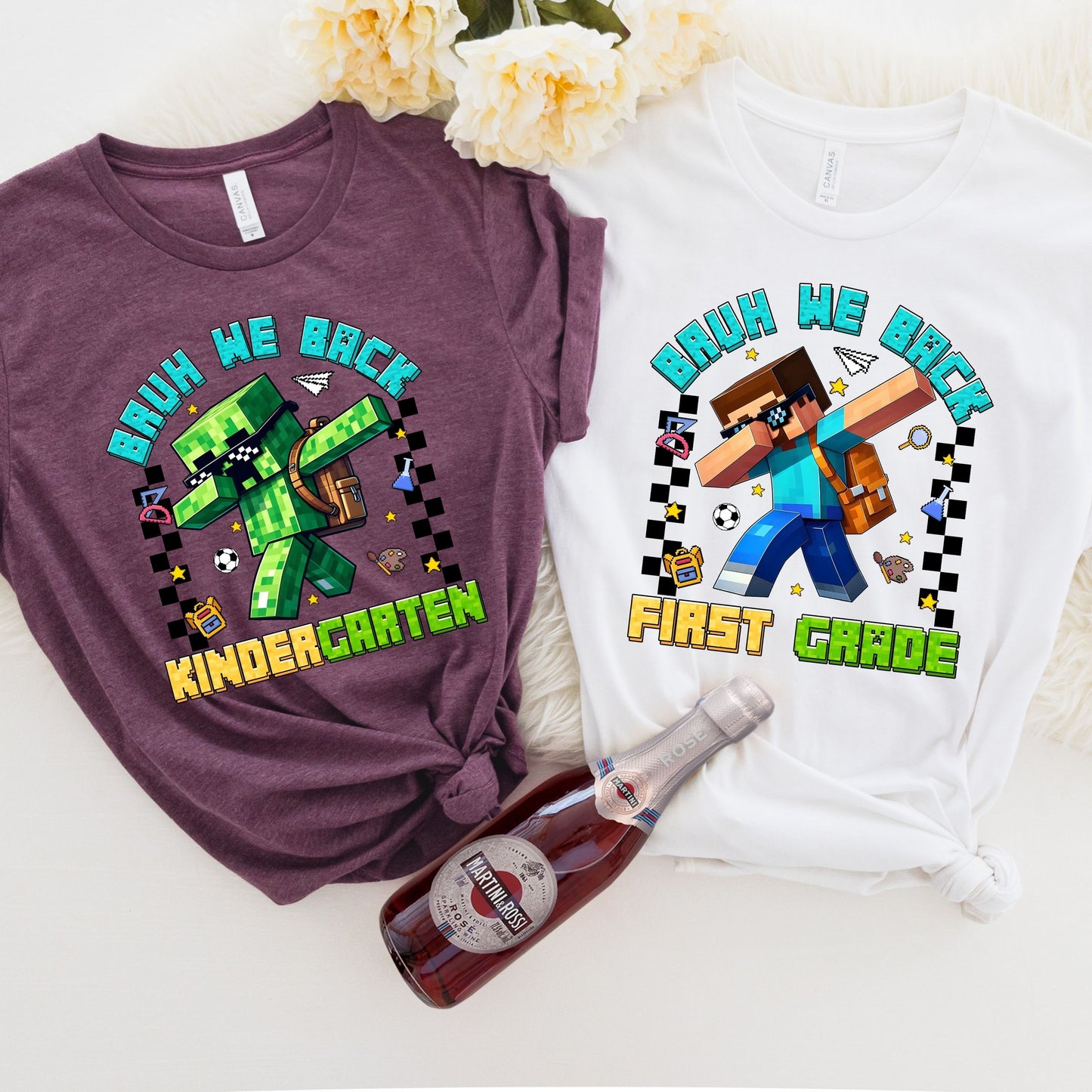 Personalized Gamer Back To School T-Shirt, Bruh We Back Shirt, Gamer Boy T-Shirt,  Preppy First Day Of School shirt, Gift for kids shirt