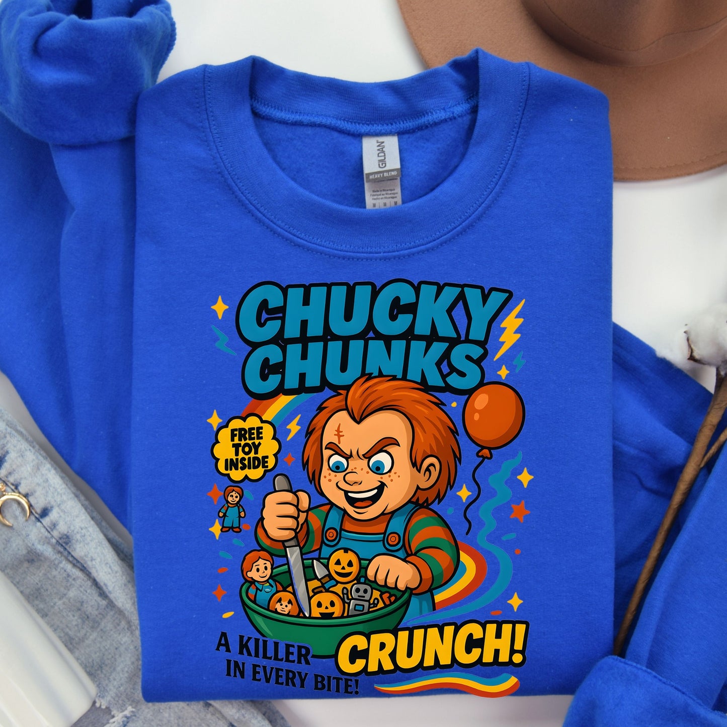 Funny Horror Character Cereal Sweatshirt, Cereal Killers Sweatshirt, Horror Movie Characters Sweatshirt,  Scary Movies Sweatshirt Spooky Season