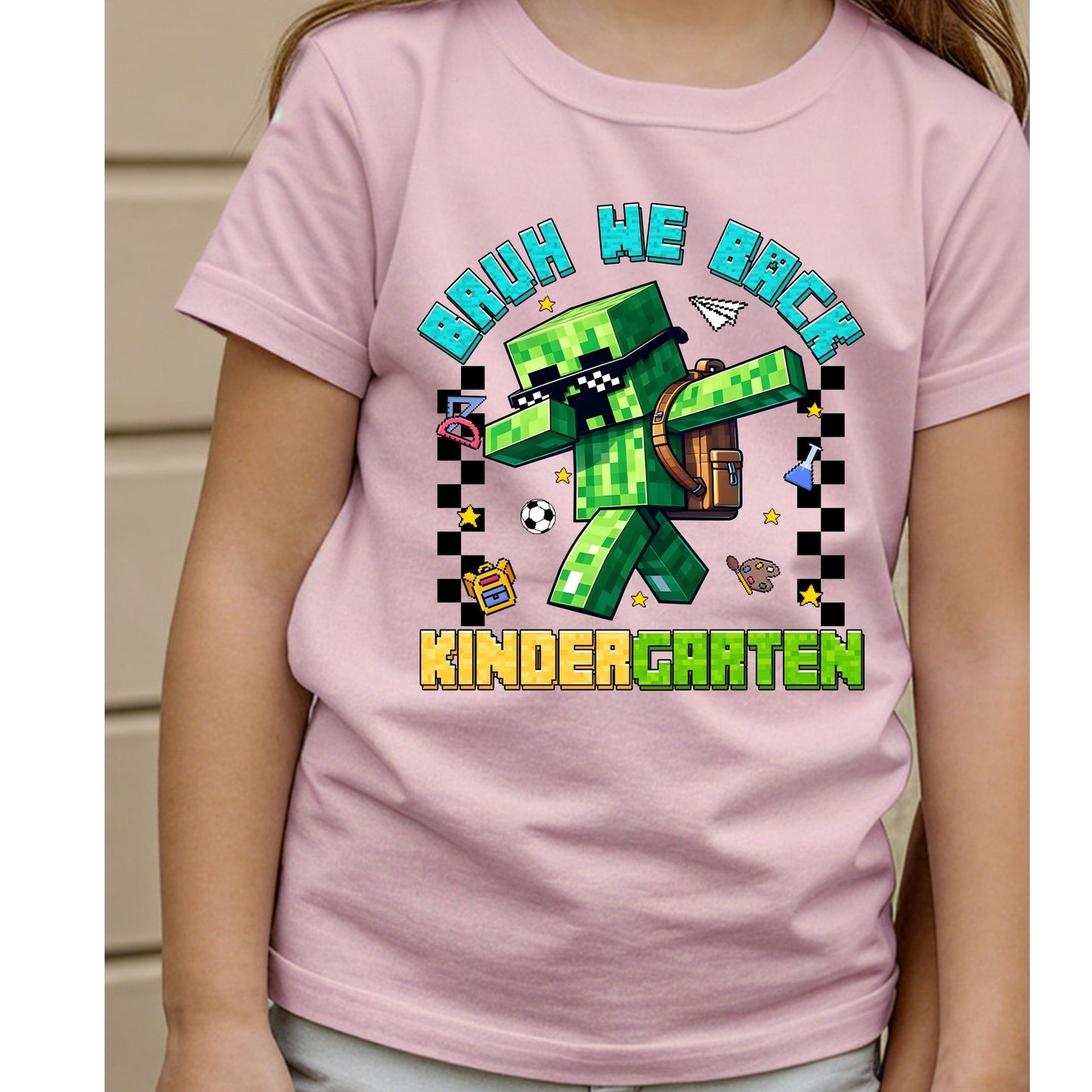 Personalized Gamer Back To School T-Shirt, Bruh We Back Shirt, Gamer Boy T-Shirt,  Preppy First Day Of School shirt, Gift for kids shirt