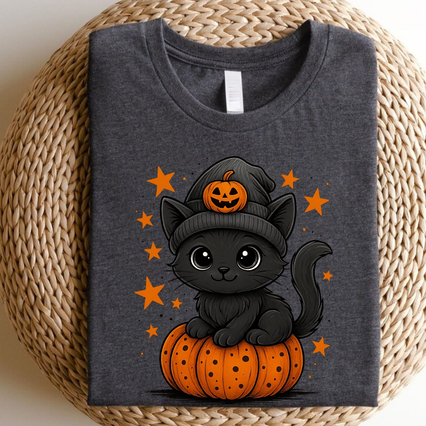 Pumpkin Cat Halloween Sweatshirt, Black Cat Sweatshirt,  Cute Halloween Cat sweatshirt, funny halloween sweatshirt,  gift for halloween