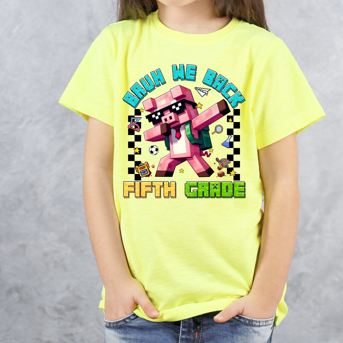 Personalized Gamer Back To School T-Shirt, Bruh We Back Shirt, Gamer Boy T-Shirt,  Preppy First Day Of School shirt, Gift for kids shirt