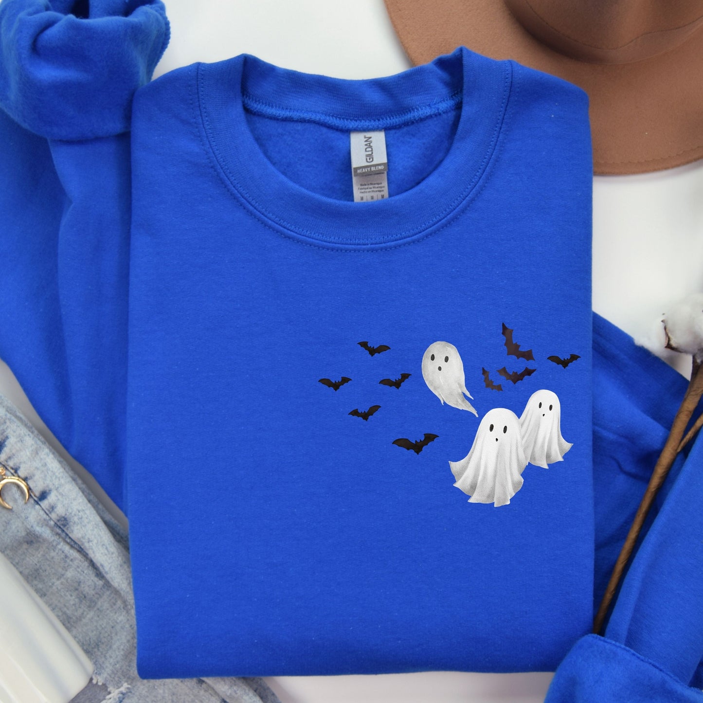 Retro Halloween Spooky Bear Sweatshirt, Cartoon Halloween Sweatshirt, Spooky Ghost Bear And Friends sweatshirt,   Witch Honey Bear Halloween Sweatshirt