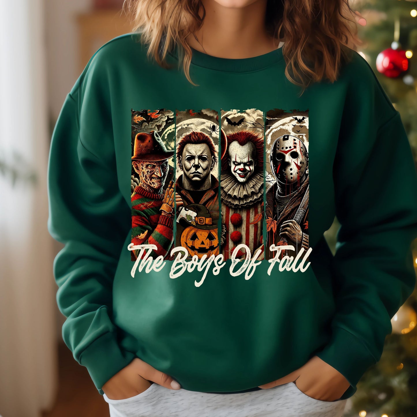 Horror Friends Sweatshirt, Retro Halloween Sweatshirt, The Boys Of Fall for gift Sweatshirt, Horror Movie Halloween Sweatshirt