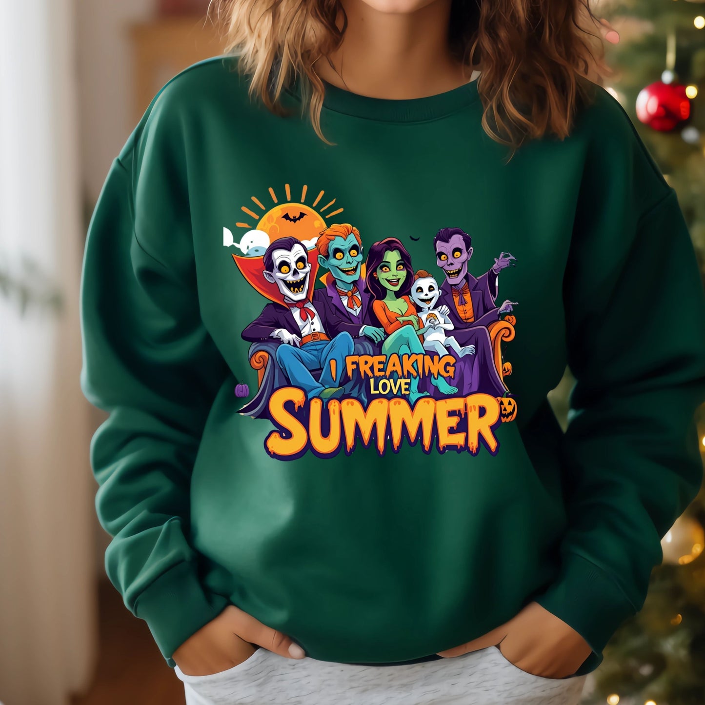 Summer Halloween Sweatshirt, Killers Summer Vibes Sweatshirt, Funny Halloween Funny sweatshirt,  Halloween in Summer Sweatshirt (Copy)