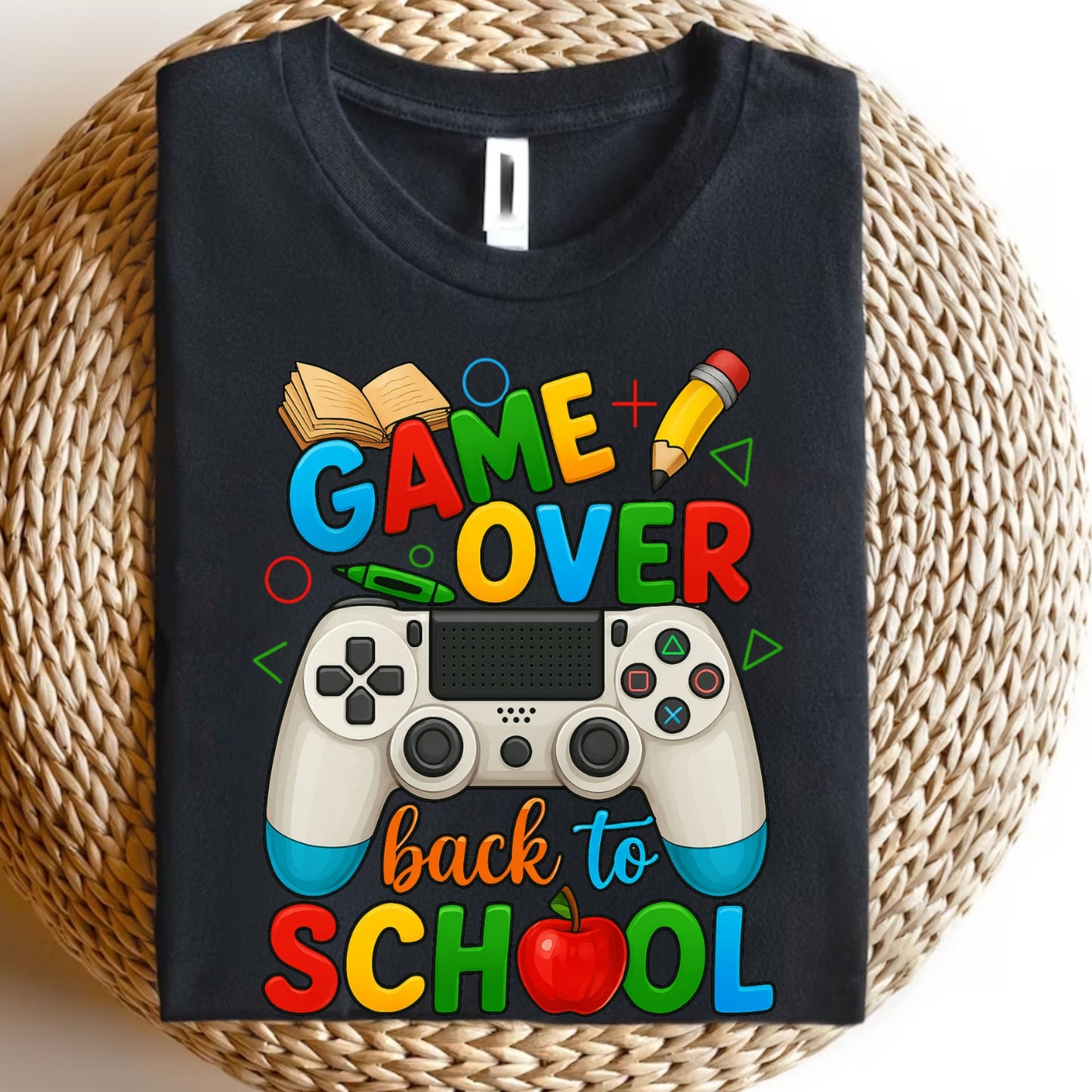 Game Over Back To School Sweatshirt, School Life Sweatshirt, Back To School School Love Sweatshirt,   Game Over Sweatshirt