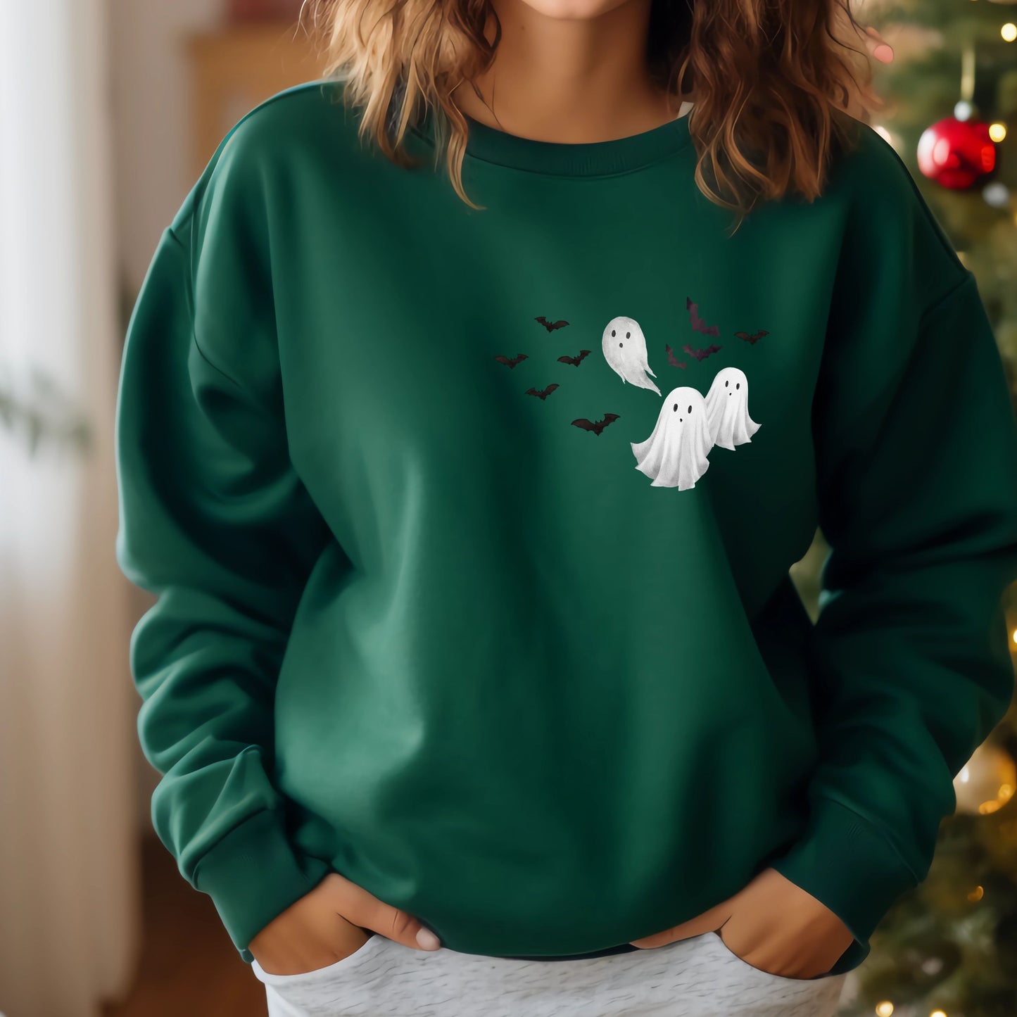 Retro Halloween Spooky Bear Sweatshirt, Cartoon Halloween Sweatshirt, Spooky Ghost Bear And Friends sweatshirt,   Witch Honey Bear Halloween Sweatshirt