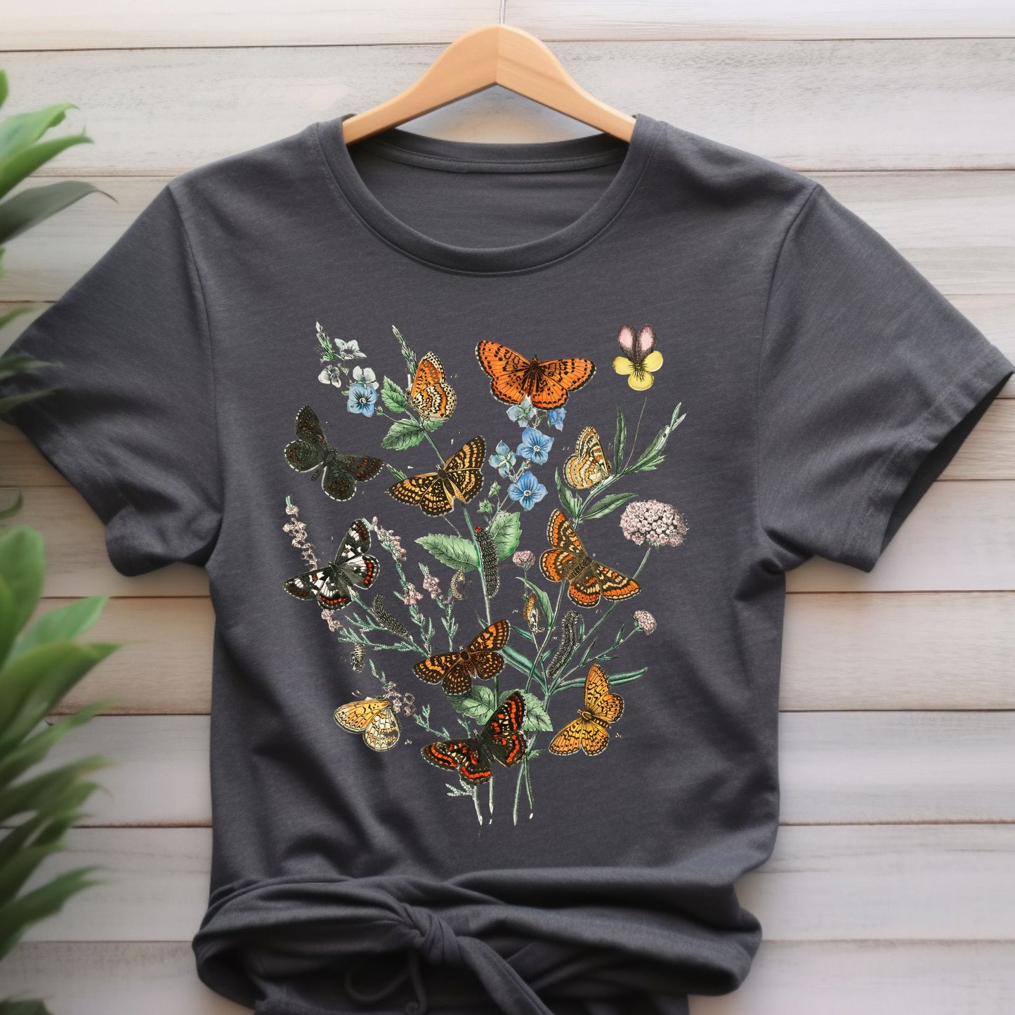 Vintage butterflies T-Shirt, Butterflies life shirt, gift for her for butterflies shirt,  Butterfly Flowers Shirt