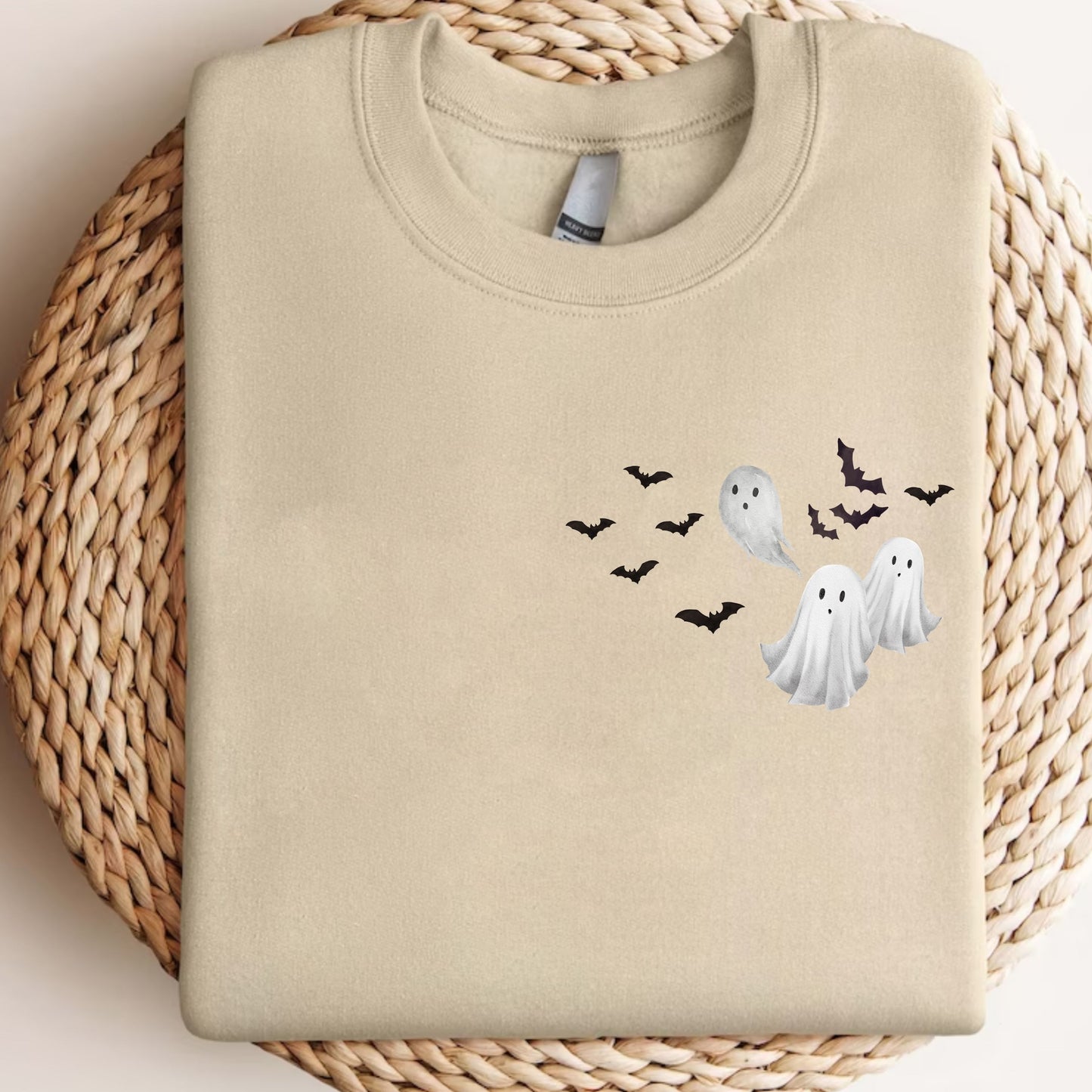 Retro Halloween Spooky Bear Sweatshirt, Cartoon Halloween Sweatshirt, Spooky Ghost Bear And Friends sweatshirt,   Witch Honey Bear Halloween Sweatshirt