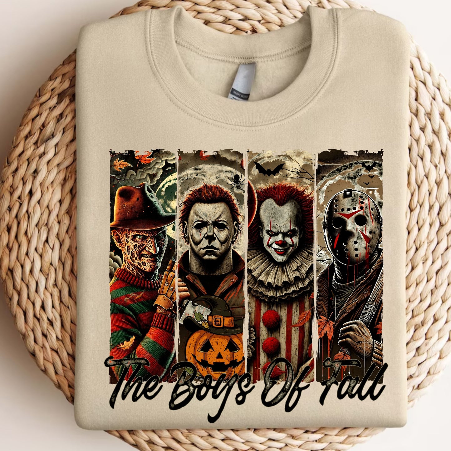 Horror Friends Sweatshirt, Retro Halloween Sweatshirt, The Boys Of Fall for gift Sweatshirt, Horror Movie Halloween Sweatshirt