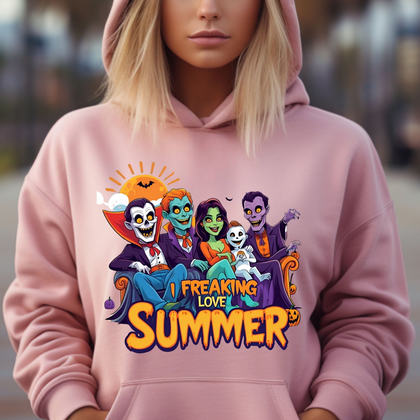 Summer Halloween Hoodie, Killers Summer Vibes Hoodie, Funny Halloween Funny Hoodie,  Halloween in Summer Hoodie (Copy)