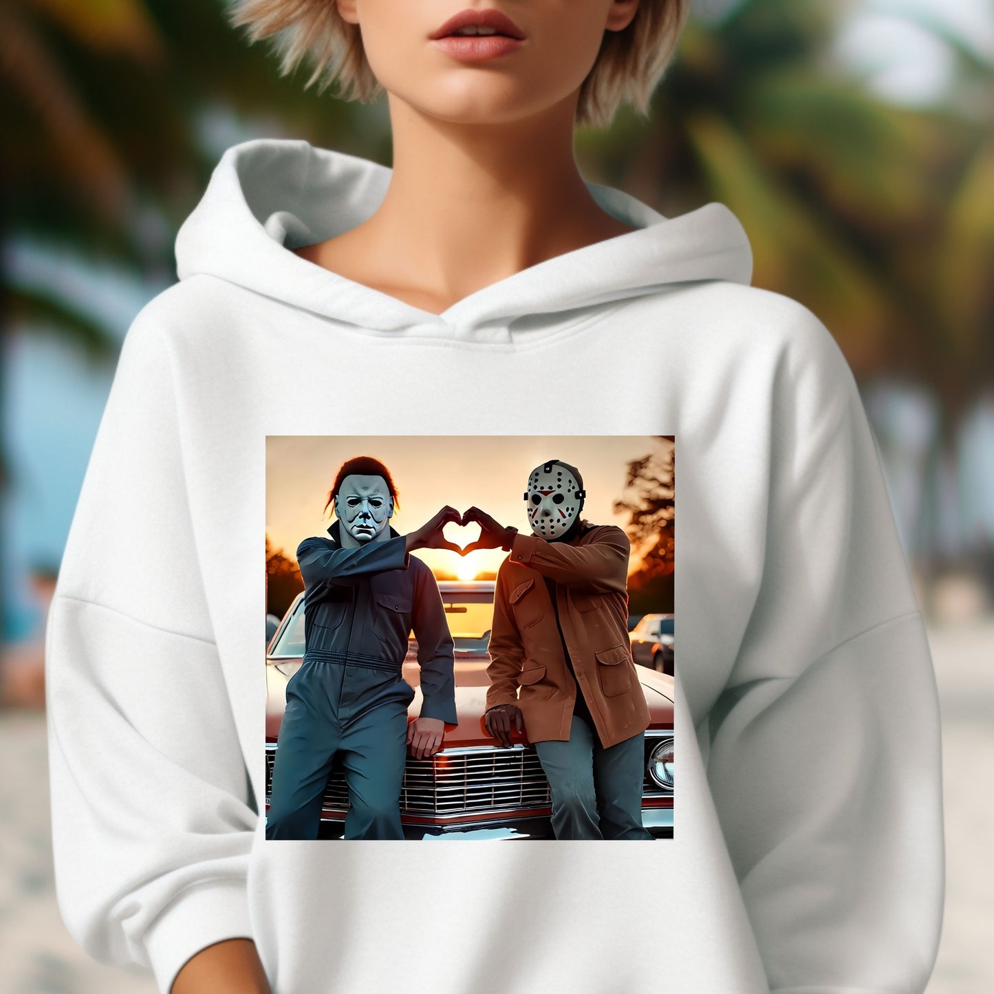 Retro Halloween Hoodie, Horror Friends Hoodie,  The Boys Of Fall Hoodie, Horror Movie Halloween Horror Characters Hoodie