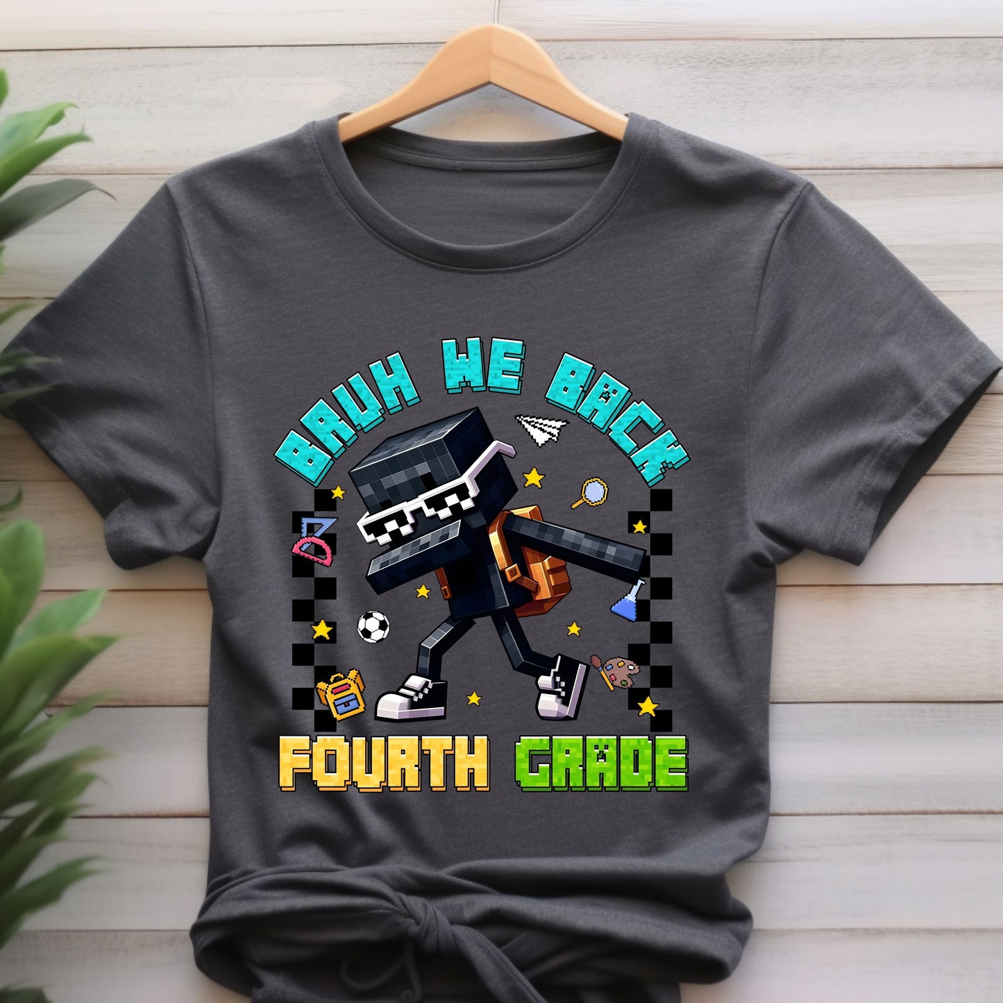 Personalized Gamer Back To School T-Shirt, Bruh We Back Shirt, Gamer Boy T-Shirt,  Preppy First Day Of School shirt, Gift for kids shirt