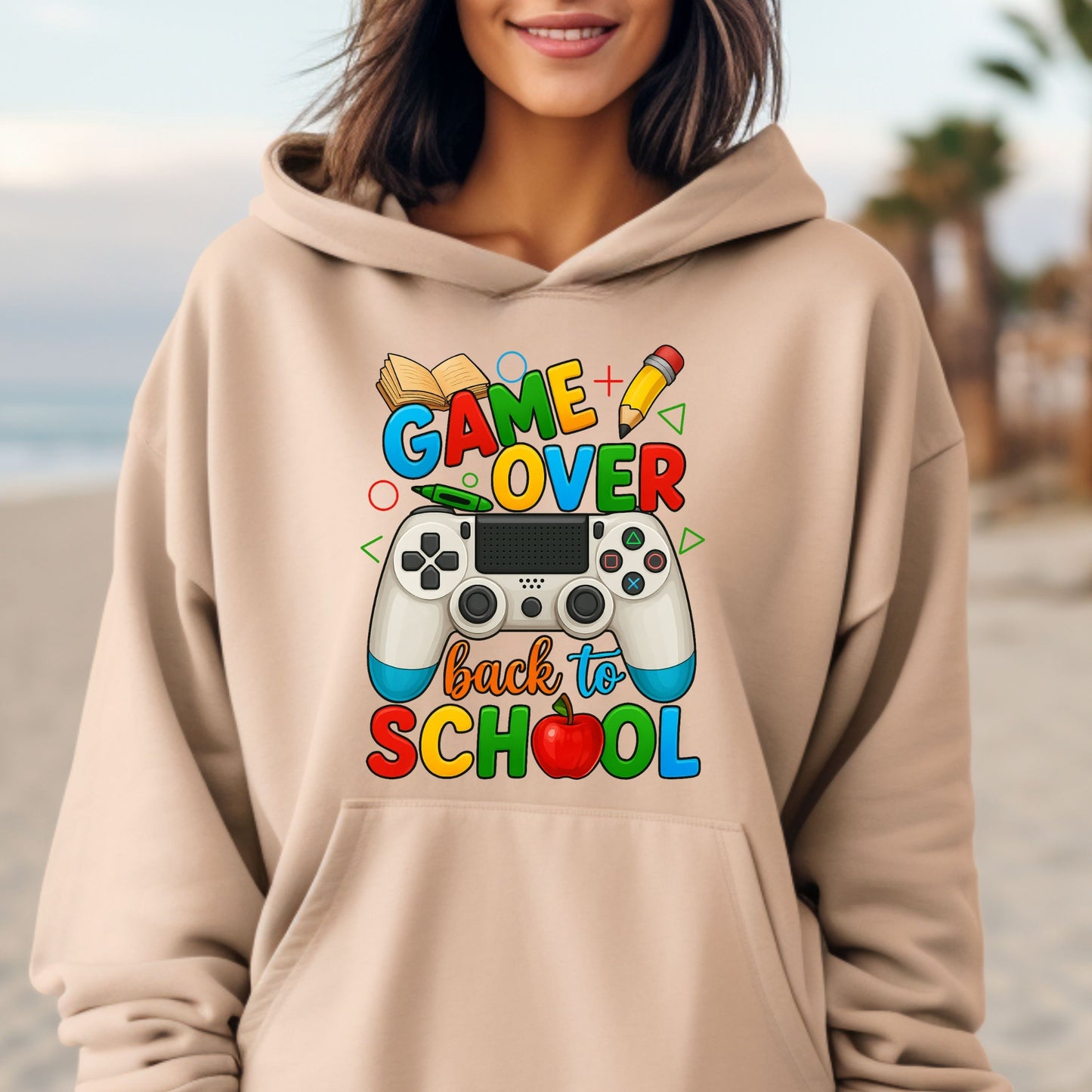 Game Over Back To School Hoodie, School Life Hoodie, Back To School School Love Hoodie,   Game Over Hoodie