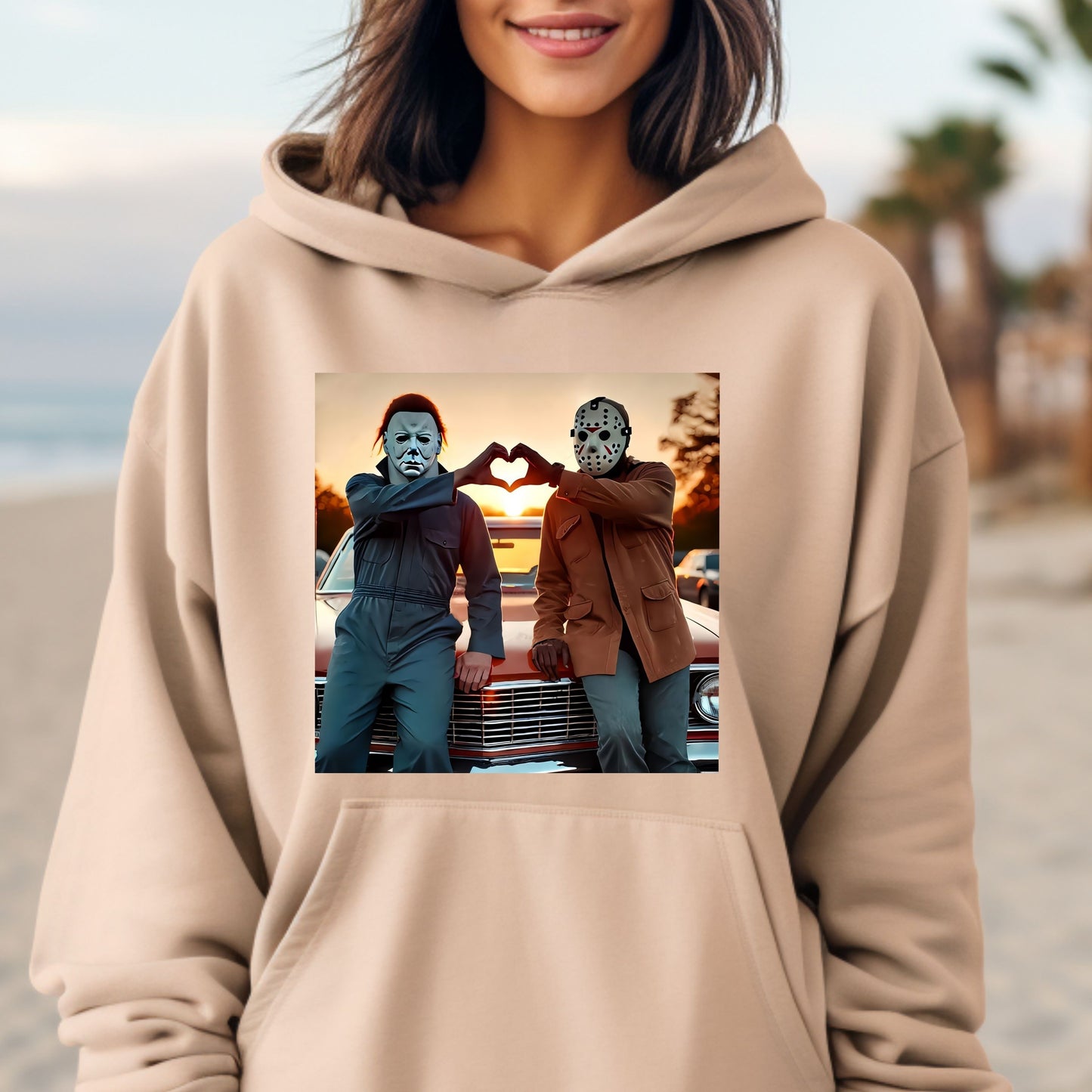 Retro Halloween Hoodie, Horror Friends Hoodie,  The Boys Of Fall Hoodie, Horror Movie Halloween Horror Characters Hoodie