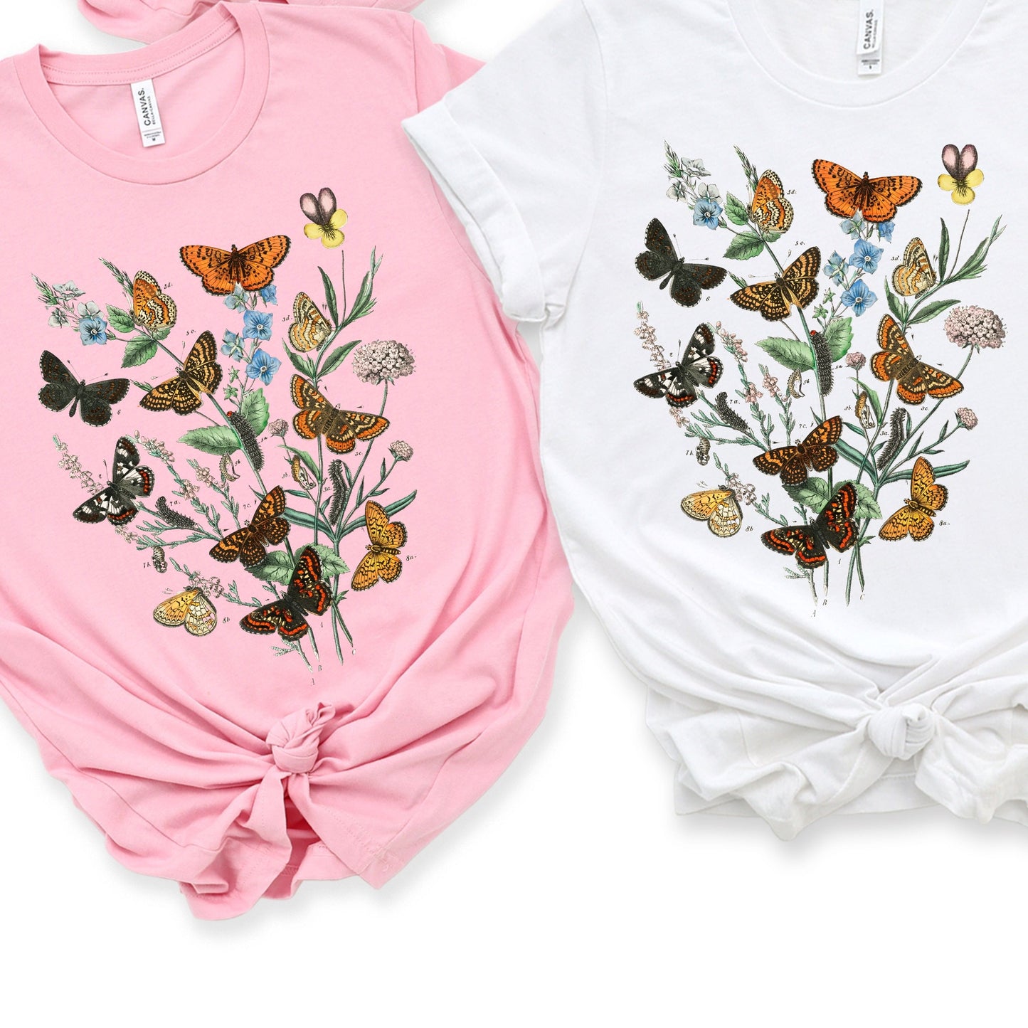 Vintage butterflies T-Shirt, Butterflies life shirt, gift for her for butterflies shirt,  Butterfly Flowers Shirt