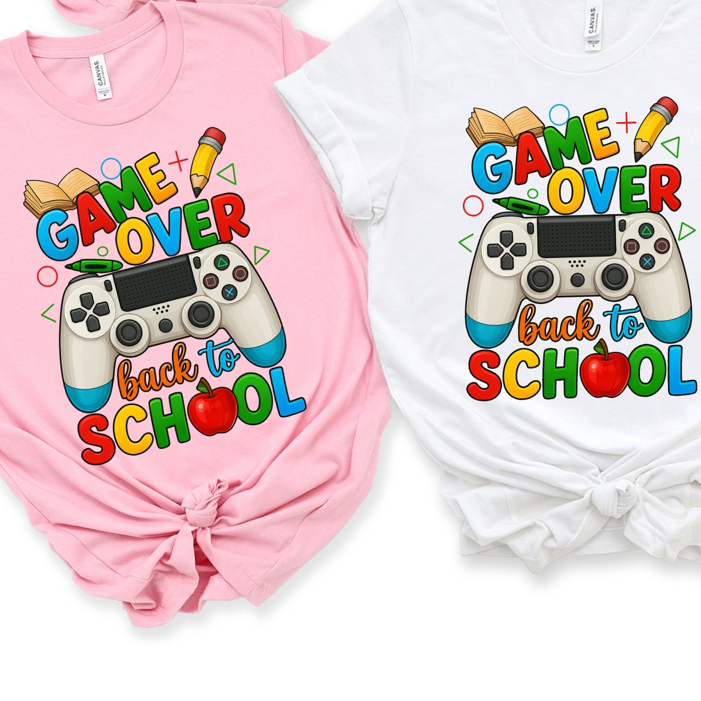 Game Over Back To School T-Shirt, School Life Shirt, Back To School School Love T-Shirt,   Game Over Shirt