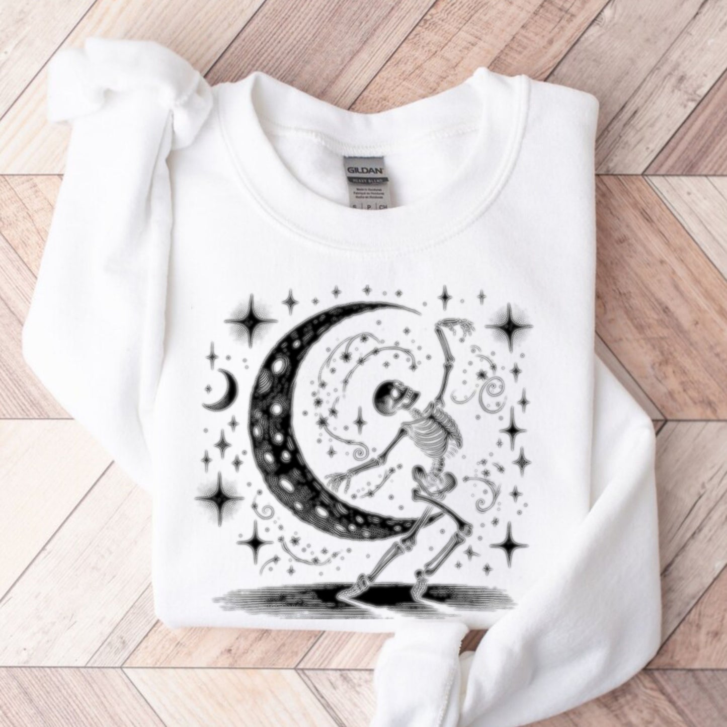 Dancing Skeleton Sweatshirt, Halloween Dancing sweatshirt, Dancer Skeleton Sweatshirt, Vintage Halloween Sweatshirt