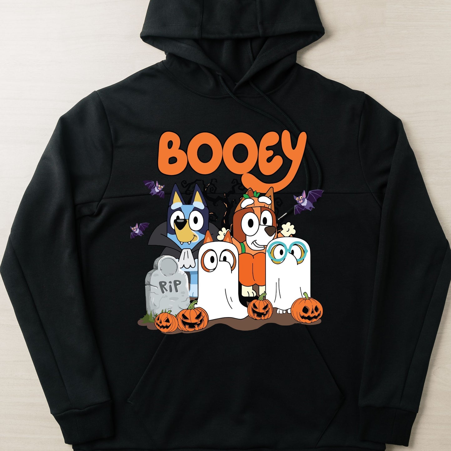 Booey Family Halloween Hoodie, Cartoon Halloween Hoodie, Halloween Trick Or Treat Hoodie, Halloween Cartoon Trendy Halloween Hoodie