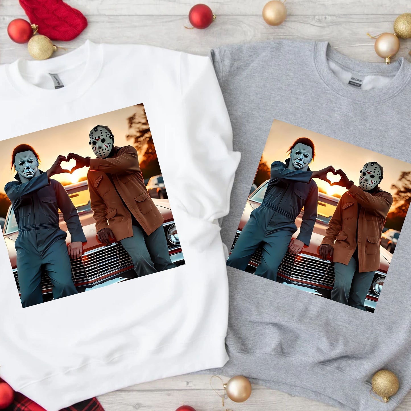 Retro Halloween Sweatshirt, Horror Friends Sweatshirt,  The Boys Of Fall Sweatshirt, Horror Movie Halloween Horror Characters Sweatshirt