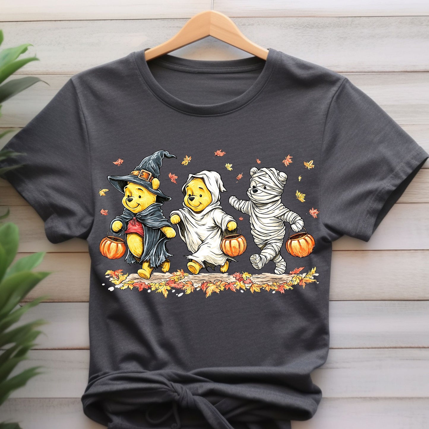 Retro Halloween Spooky Bear T-Shirt, Cartoon Halloween Shirt, Spooky Ghost Bear And Friends shirt,   Witch Honey Bear Halloween Shirt
