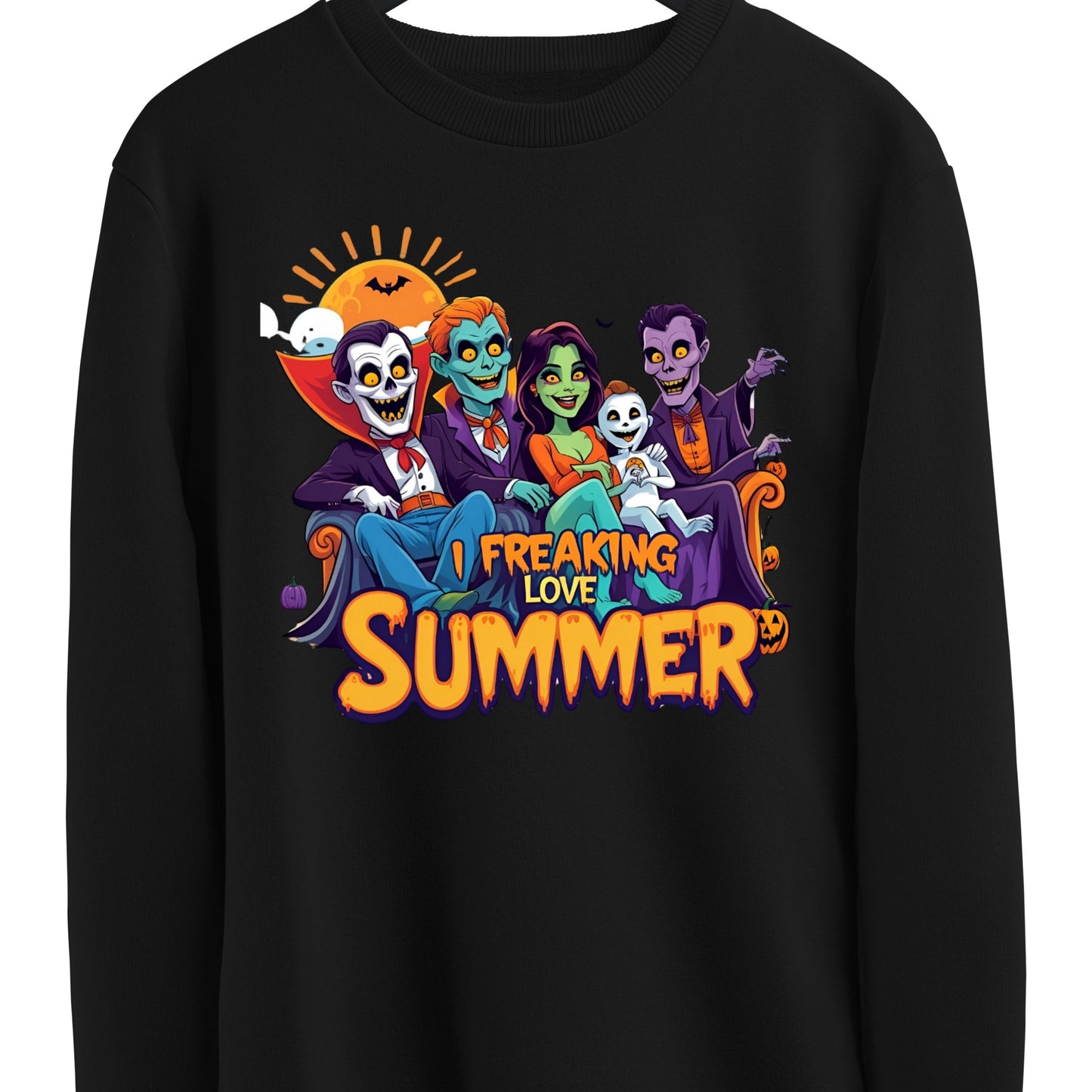Summer Halloween Sweatshirt, Killers Summer Vibes Sweatshirt, Funny Halloween Funny sweatshirt,  Halloween in Summer Sweatshirt (Copy)