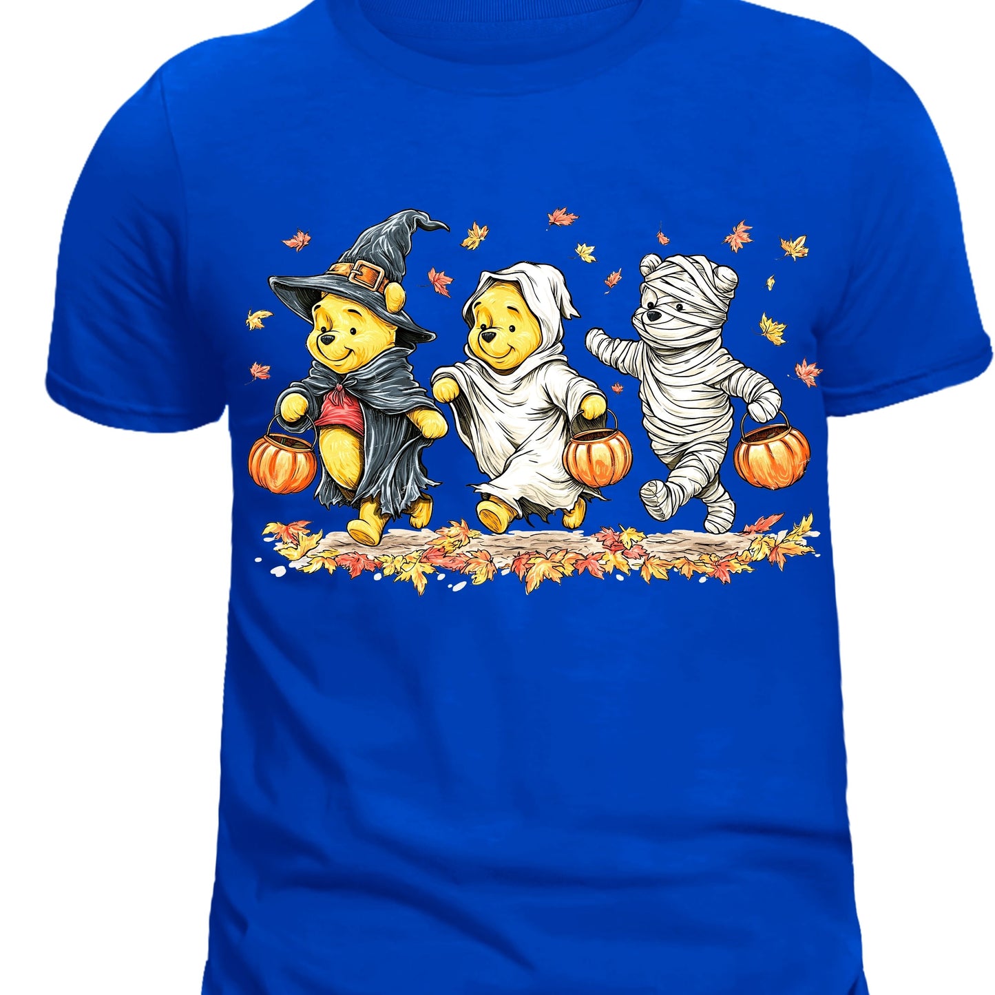 Retro Halloween Spooky Bear T-Shirt, Cartoon Halloween Shirt, Spooky Ghost Bear And Friends shirt,   Witch Honey Bear Halloween Shirt