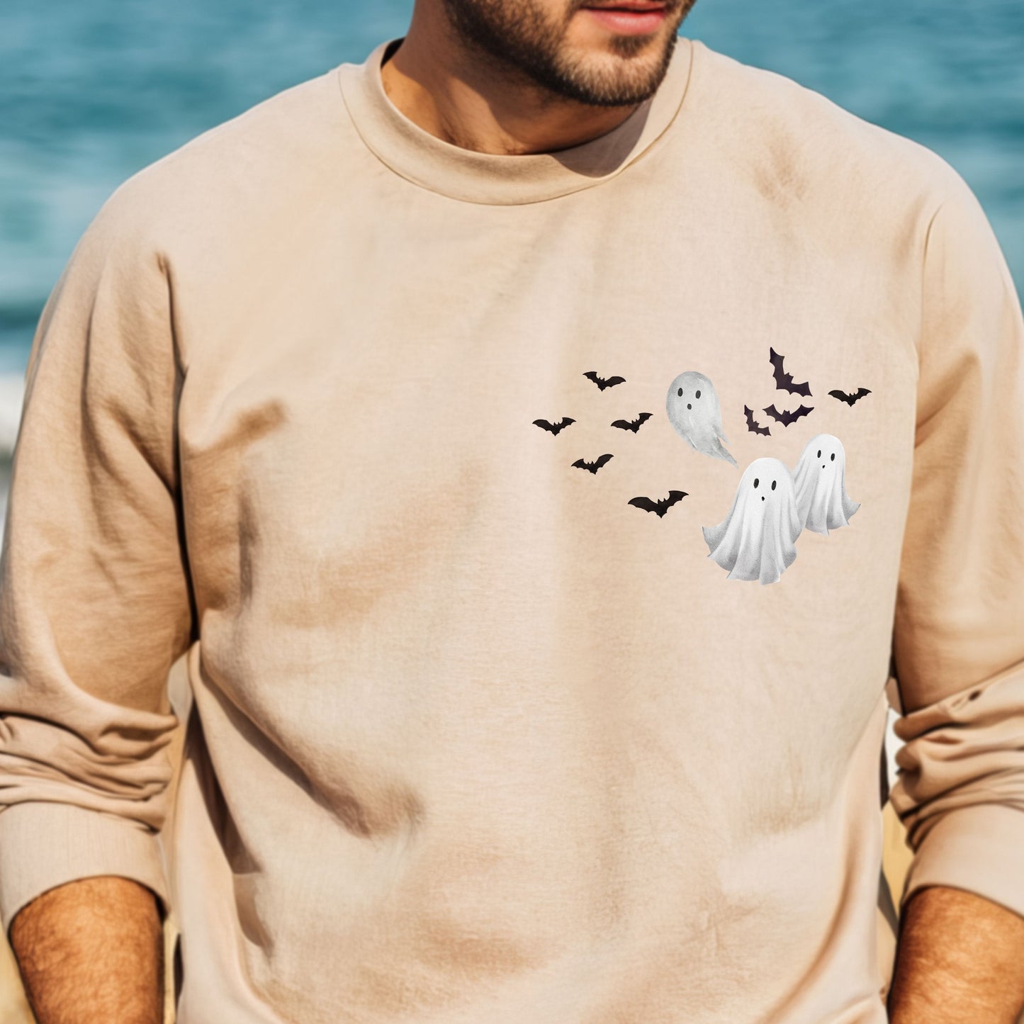 Retro Halloween Spooky Bear Sweatshirt, Cartoon Halloween Sweatshirt, Spooky Ghost Bear And Friends sweatshirt,   Witch Honey Bear Halloween Sweatshirt