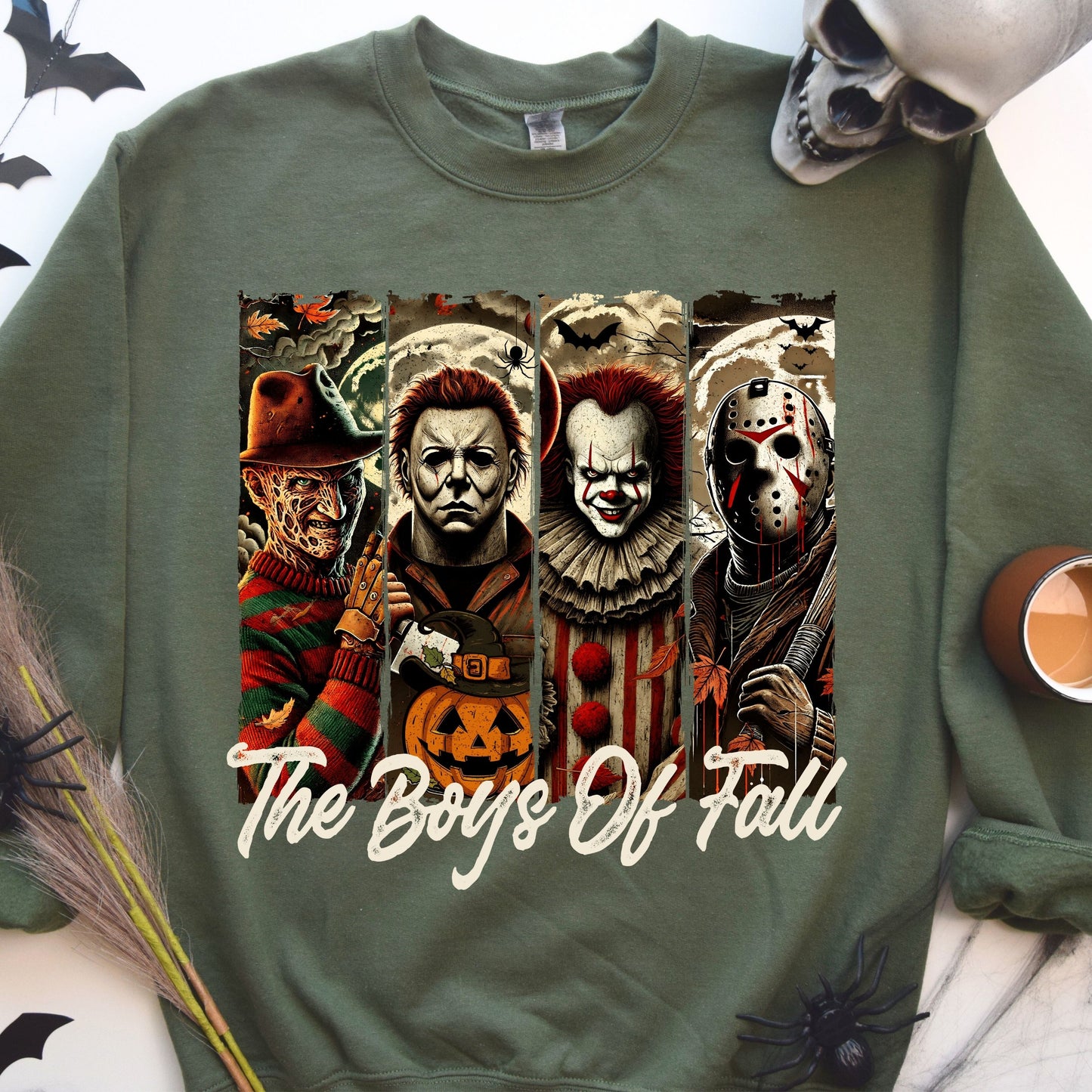 Horror Friends Sweatshirt, Retro Halloween Sweatshirt, The Boys Of Fall for gift Sweatshirt, Horror Movie Halloween Sweatshirt