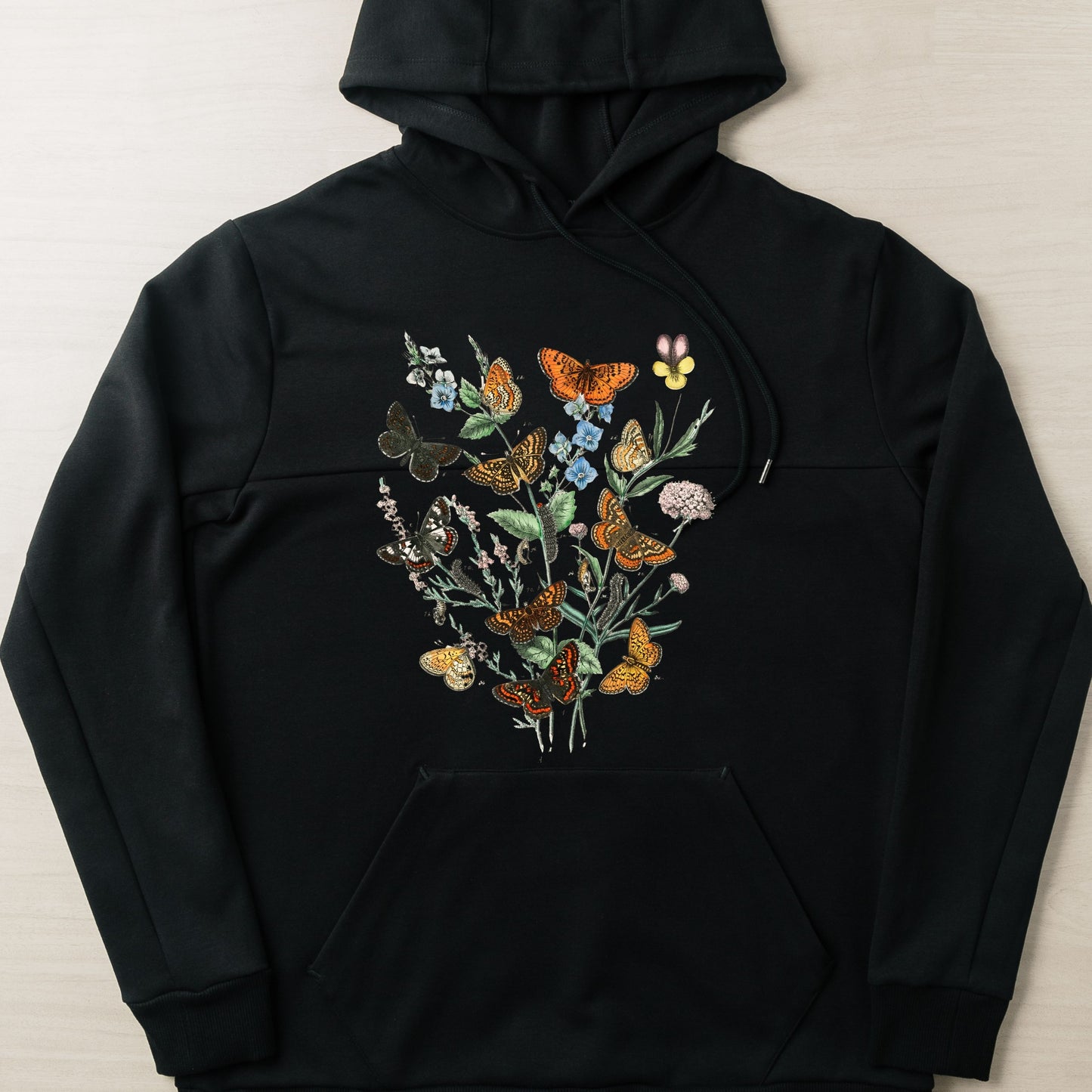 Vintage butterflies Hoodie, Butterflies life hoodie, gift for her for butterflies hoodie,  Butterfly Flowers hoodie