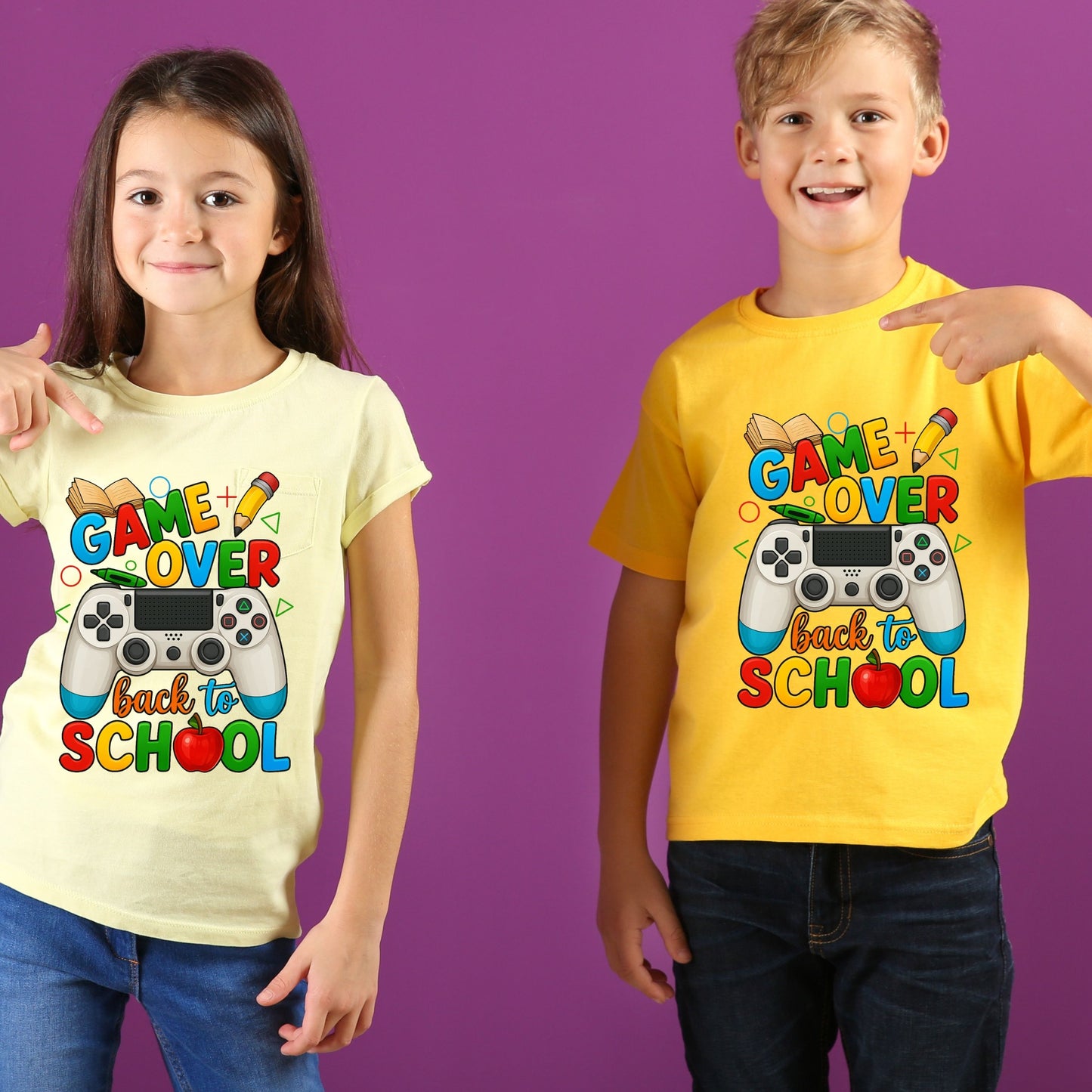 Game Over Back To School T-Shirt, School Life Shirt, Back To School School Love T-Shirt,   Game Over Shirt