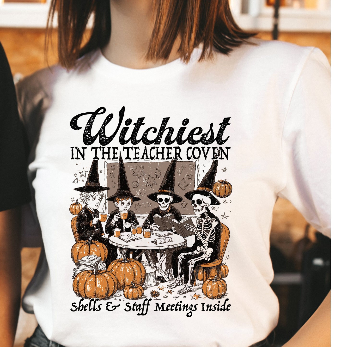 Halloween Teacher T-Shirt, Witch teacher Halloween Shirt, Teacher Halloween T-Shirt,  Halloween Reading Back To School Shirt