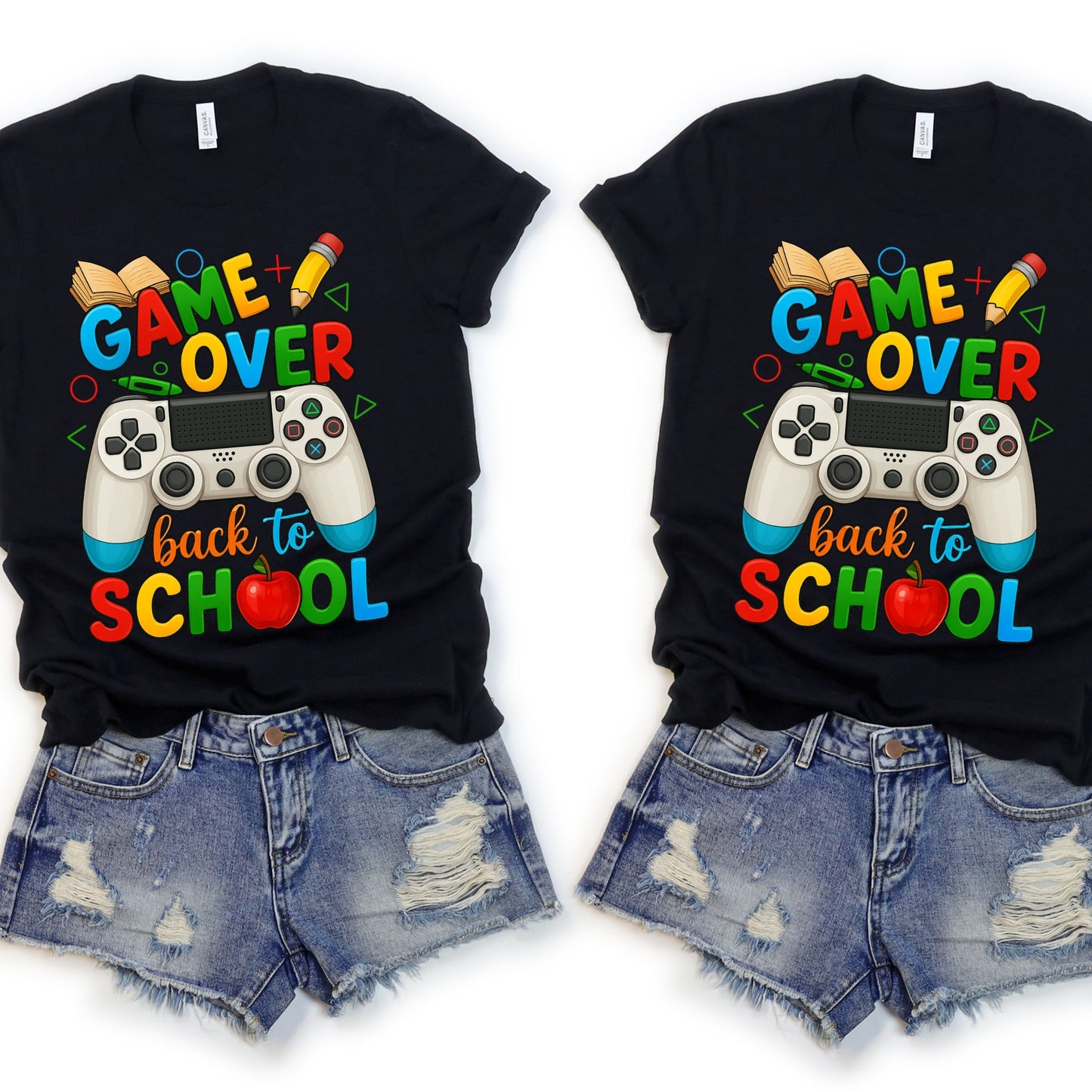 Game Over Back To School T-Shirt, School Life Shirt, Back To School School Love T-Shirt,   Game Over Shirt