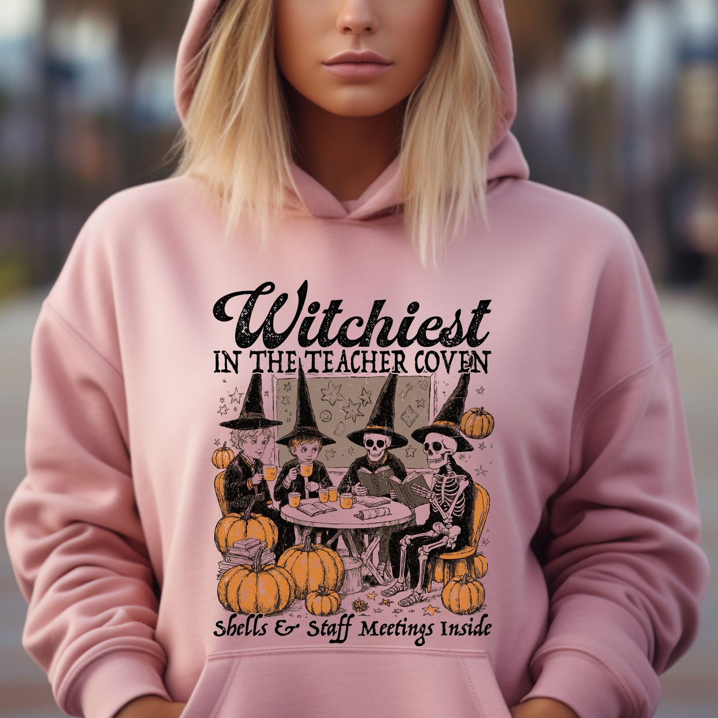 Halloween Teacher Hoodie, Witch teacher Halloween Hoodie, Teacher Halloween Hoodie,  Halloween Reading Back To School Hoodie
