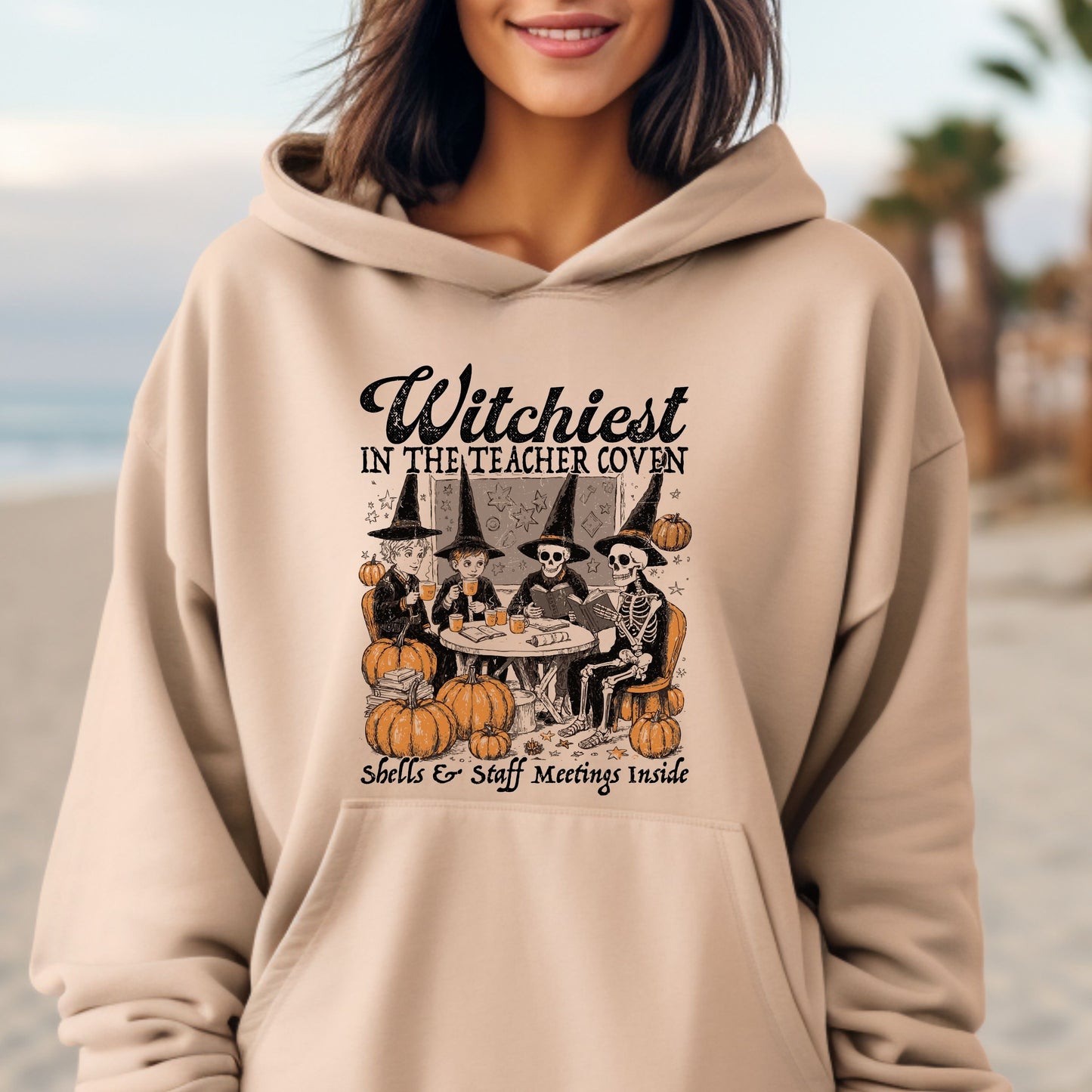 Halloween Teacher Hoodie, Witch teacher Halloween Hoodie, Teacher Halloween Hoodie,  Halloween Reading Back To School Hoodie