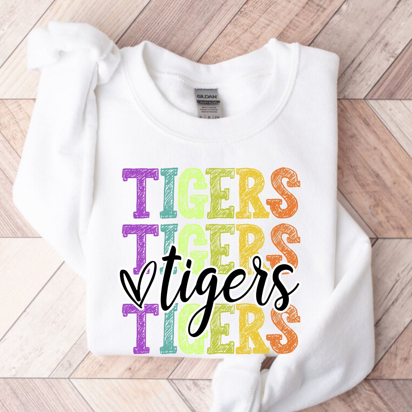 Neon Mascot Sweatshirt, Favorite Team Sweatshirt, School Spirit Mascot Sweatshirt, CUSTOM Mascot Team Name  Sweatshirt