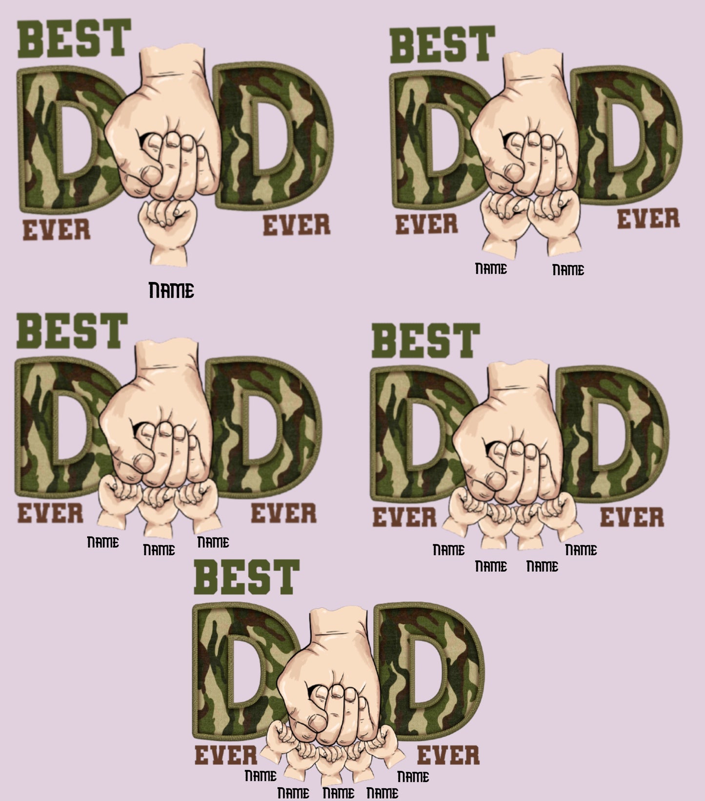 Best dad ever Shirt, Custom name dad and kids Shirt, dad military shirt,  Father custom kids name Shirt