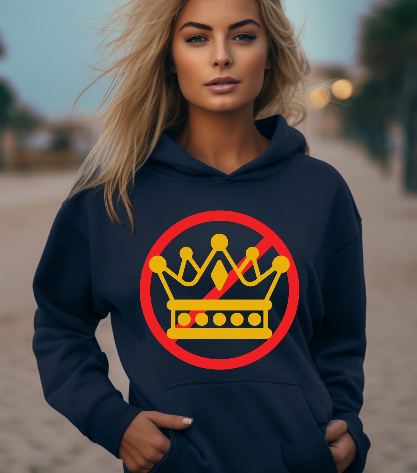 No Kings in America Hoodie, Anti Authoritarian Protest Hoodie, For Social Justice Hoodie,  Democracy Not Monarchy America Hoodie, Nope Kings Hoodie (Copy) (Copy) (Copy)