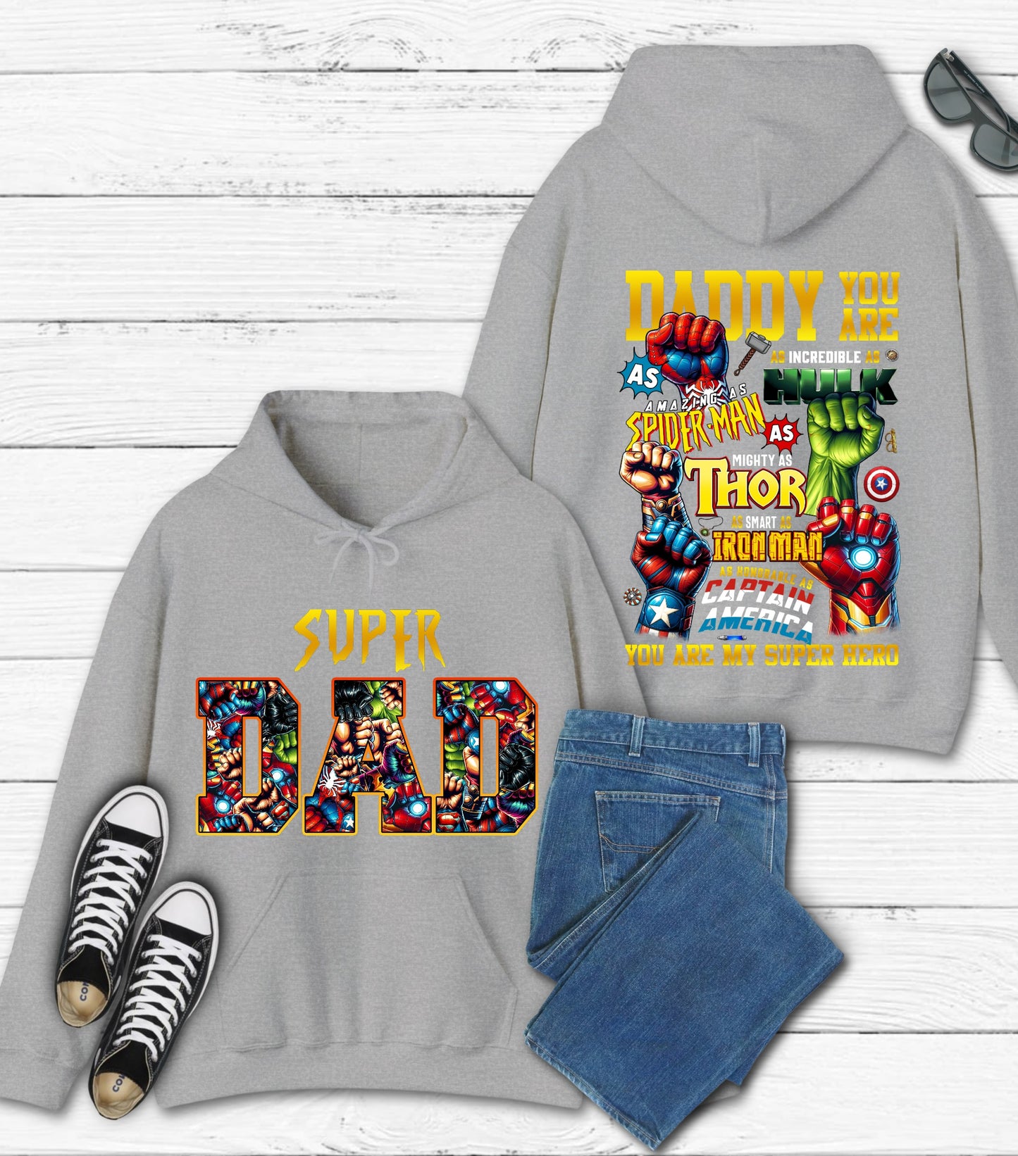 Daddy You Are Hoodie, Best Dad Ever Hoodie, Superhero Father's Day Hoodie, Fatherhood Dad Life hoodie, Gift For Father hoodie