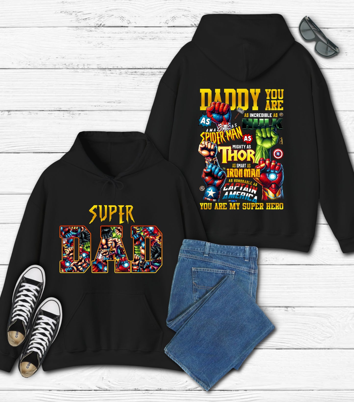 Daddy You Are Hoodie, Best Dad Ever Hoodie, Superhero Father's Day Hoodie, Fatherhood Dad Life hoodie, Gift For Father hoodie