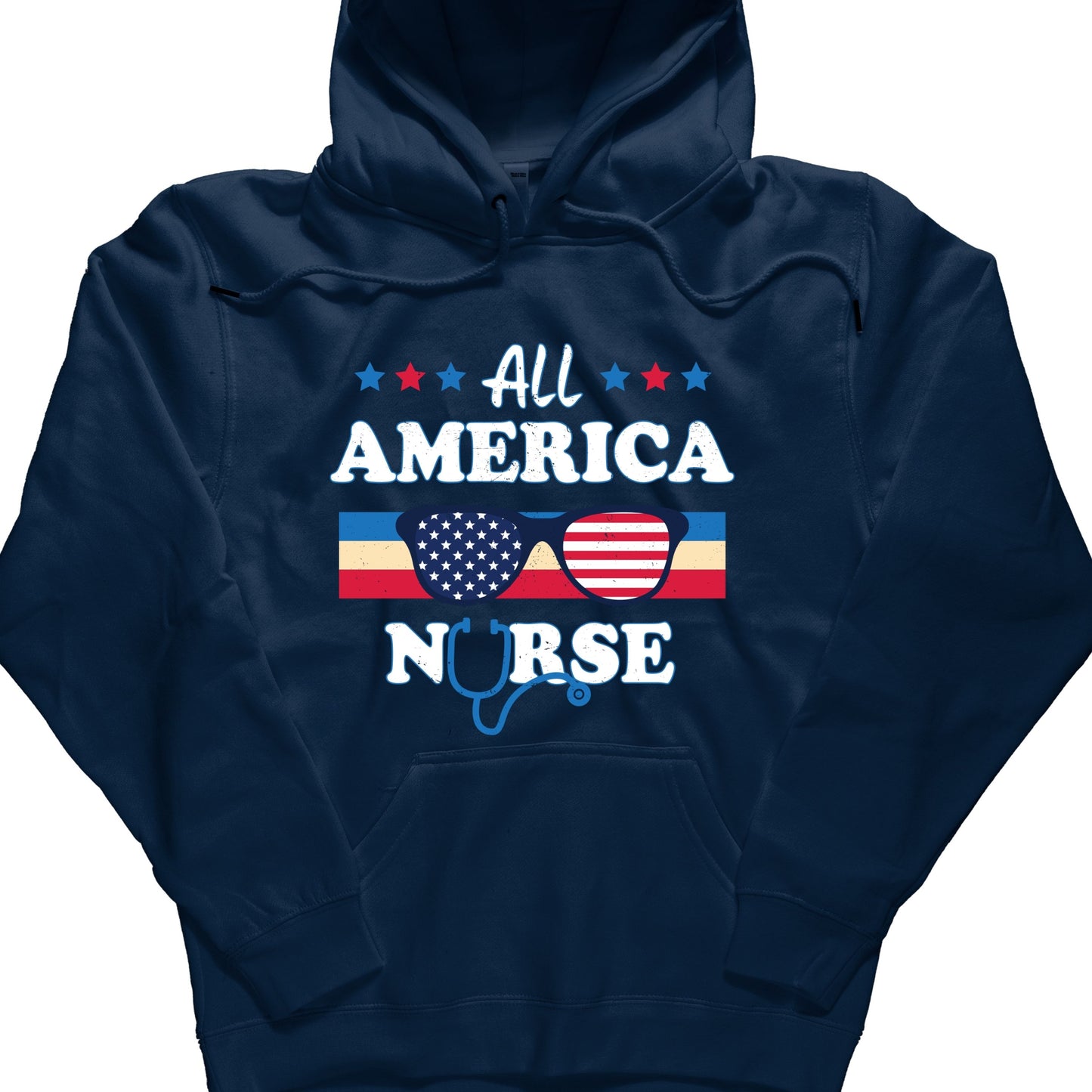All America Nurse 4th Of July Hoodie, Cartoon 4th July Hoodie, Fourth Of July, Independence Day Hoodie, 4t of July Coquette Hoodie (Copy) (Copy)