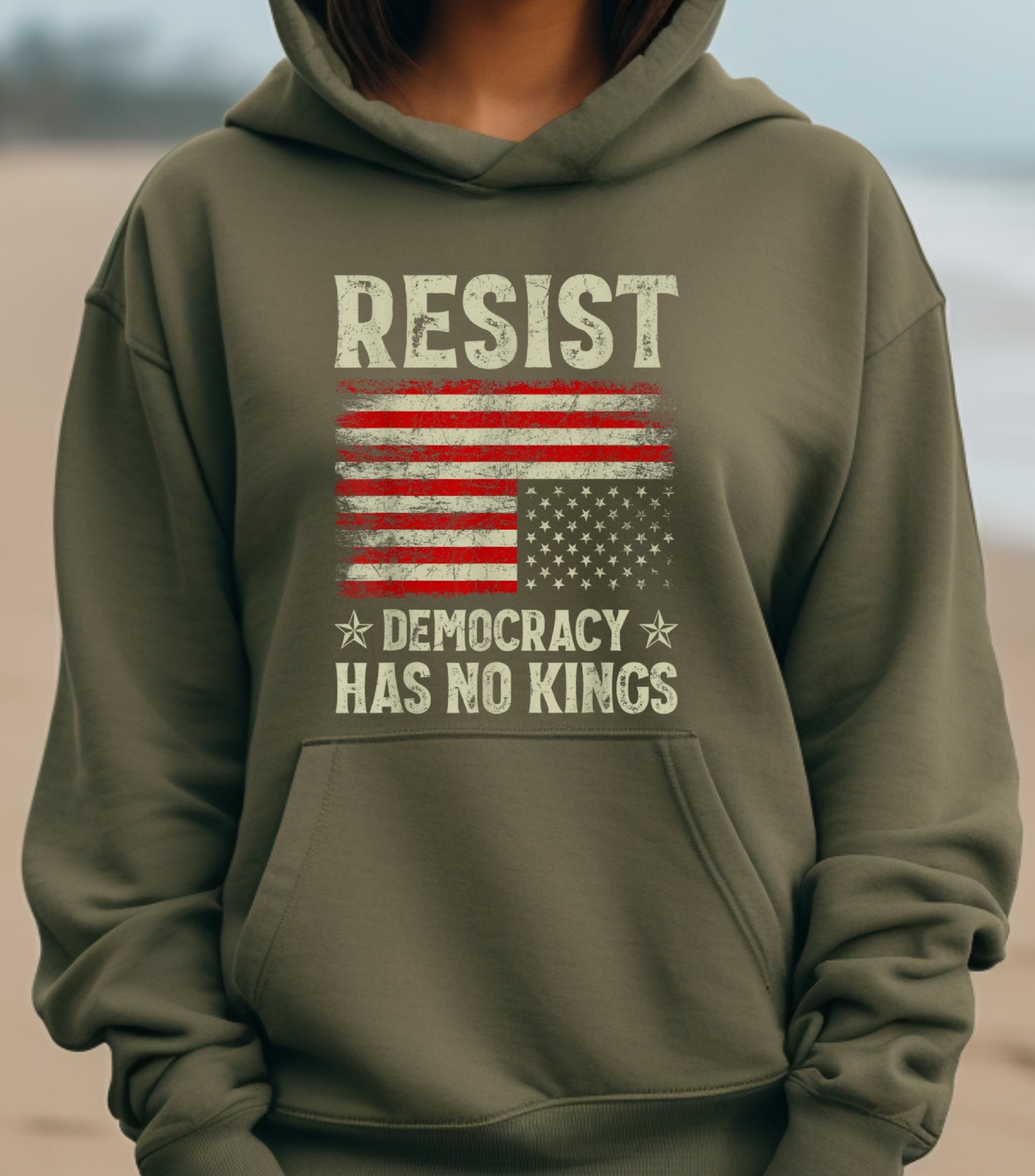 No Kings in America Hoodie, Anti Authoritarian Protest Hoodie, For Social Justice Hoodie,  Democracy Not Monarchy America Hoodie, Nope Kings Hoodie (Copy) (Copy)