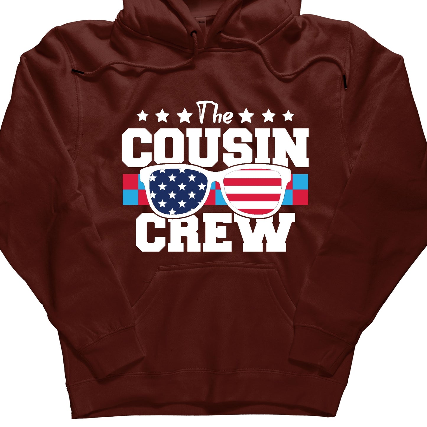 Cousin Crew 4th Of July Hoodie, Cartoon 4th July Hoodie, Fourth Of July, Independence Day Hoodie, 4t of July Coquette Hoodie (Copy) (Copy)