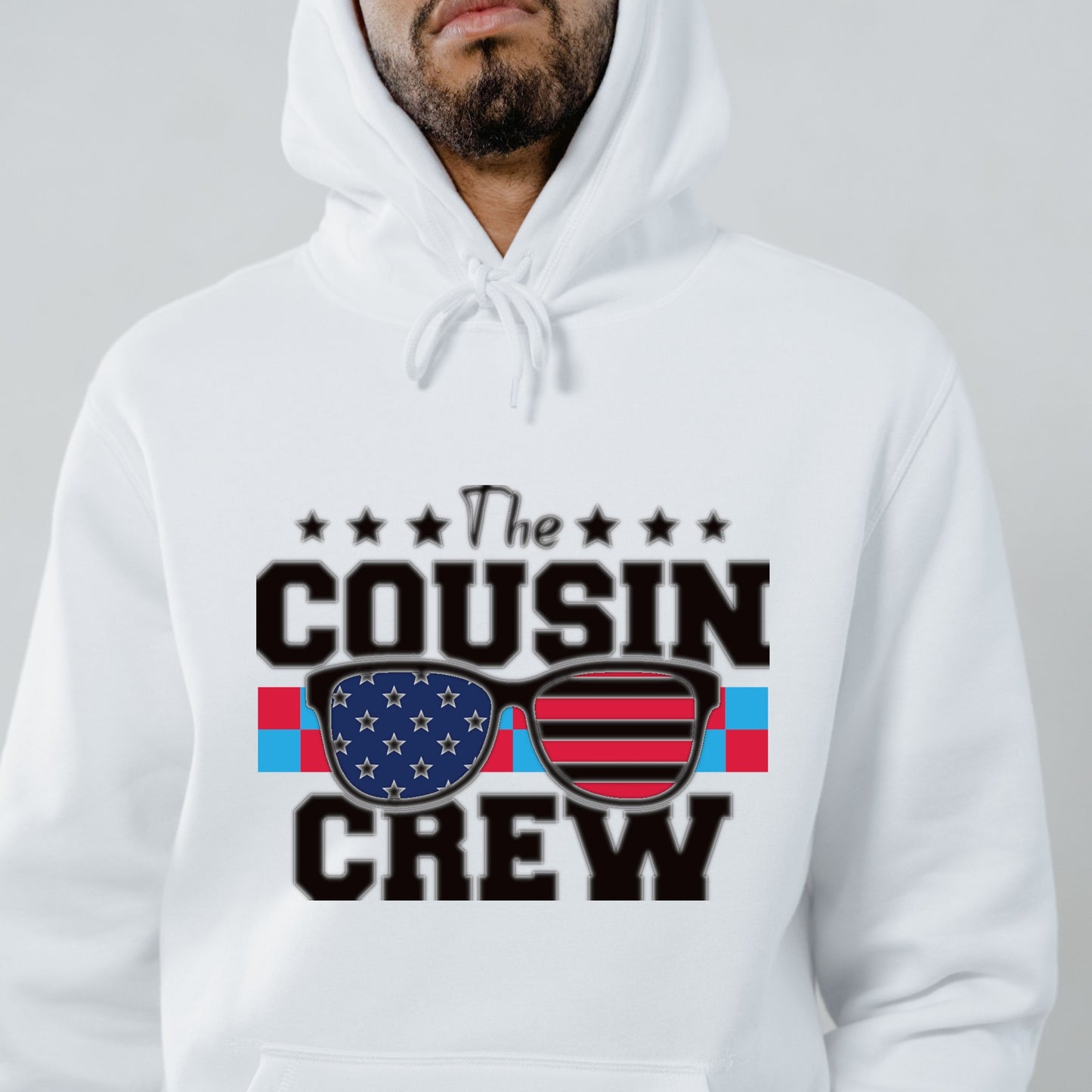 Cousin Crew 4th Of July Hoodie, Cartoon 4th July Hoodie, Fourth Of July, Independence Day Hoodie, 4t of July Coquette Hoodie (Copy) (Copy)