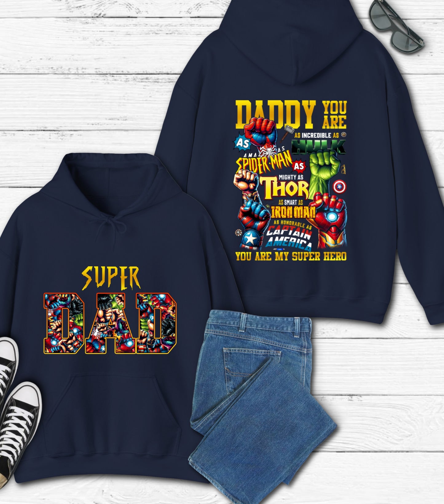 Daddy You Are Hoodie, Best Dad Ever Hoodie, Superhero Father's Day Hoodie, Fatherhood Dad Life hoodie, Gift For Father hoodie
