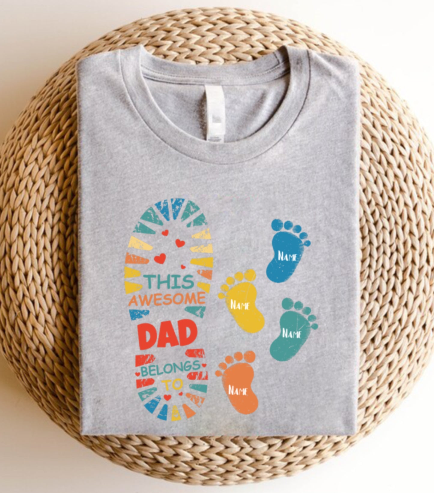 Best dad ever Sweatshirt, Custom name dad and kids Sweatshirt, dad military sweatshirt,  Father custom kids name Sweatshirt (Copy)