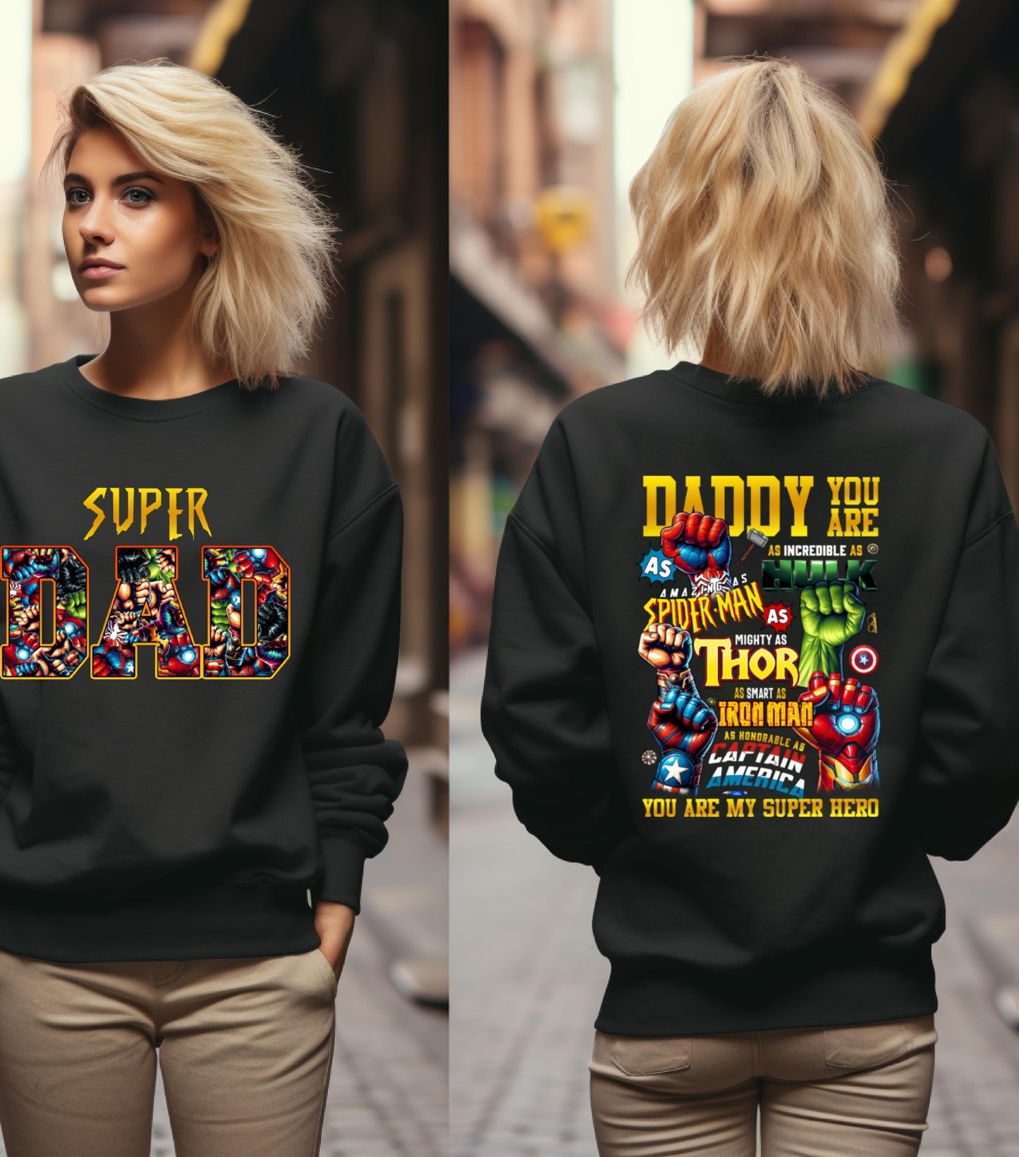 Daddy You Are Sweatshirt, Best Dad Ever Sweatshirt, Superhero Father's Day Sweatshirt, Fatherhood Dad Life sweatshirt, Gift For Father sweatshirt