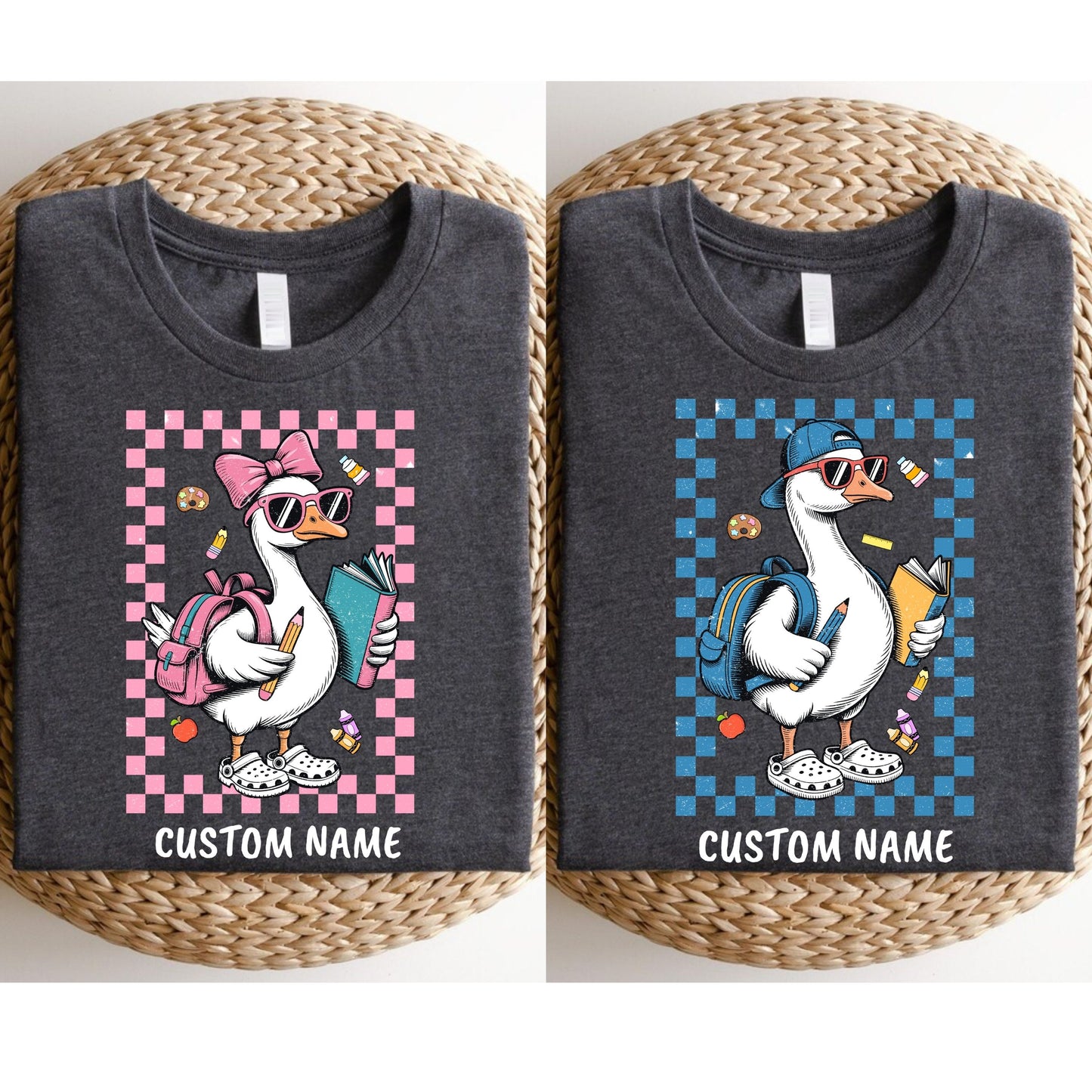 Back To School Sweatshirt, First Day Of School Sweatshirt, Back To School Boy Girl Sweatshirt, School Goose sweatshirt