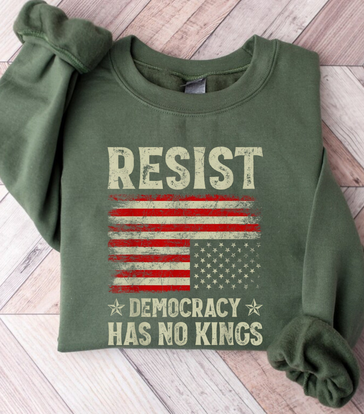 No Kings in America Sweatshirt, Anti Authoritarian Protest Sweatshirt, For Social Justice Sweatshirt,  Democracy Not Monarchy America Sweatshirt, Nope Kings Sweatshirt (Copy) (Copy)